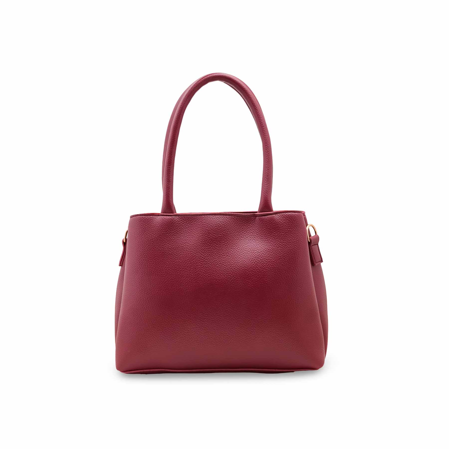 Maroon Casual Hand Bag For Women P56264 - Image 4