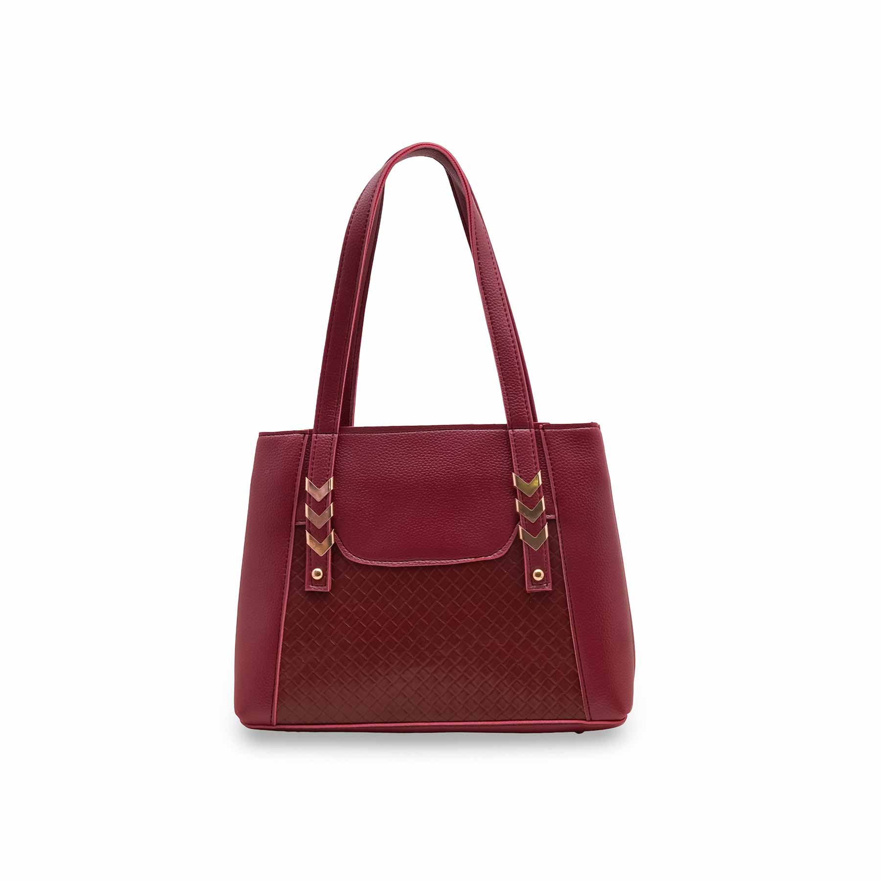 Maroon Casual Hand Bag For Women P56287 - Image 4