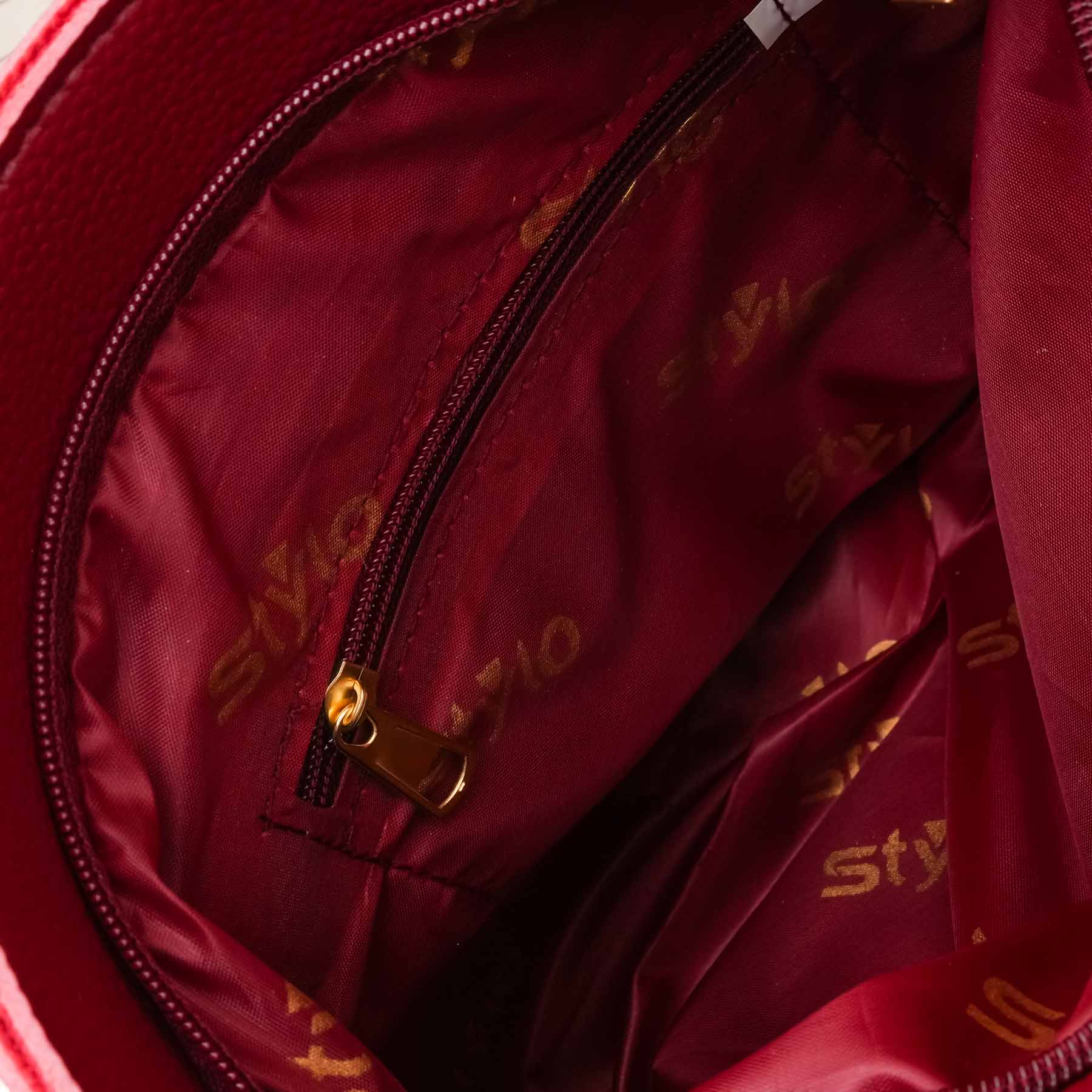 Maroon Casual Hand Bag For Women P56287 - Image 6