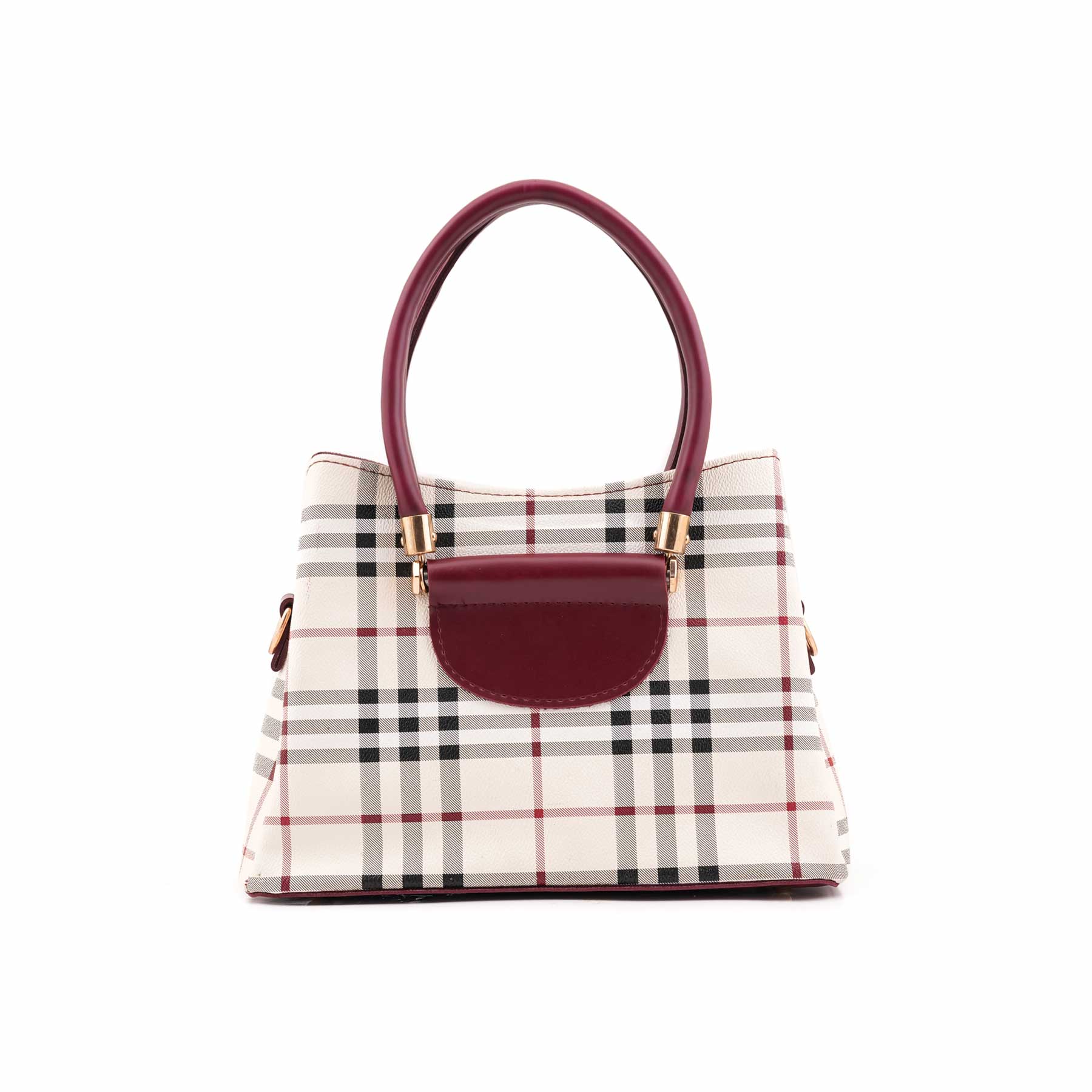 Maroon Casual Hand Bag For Women P56308 - Image 4