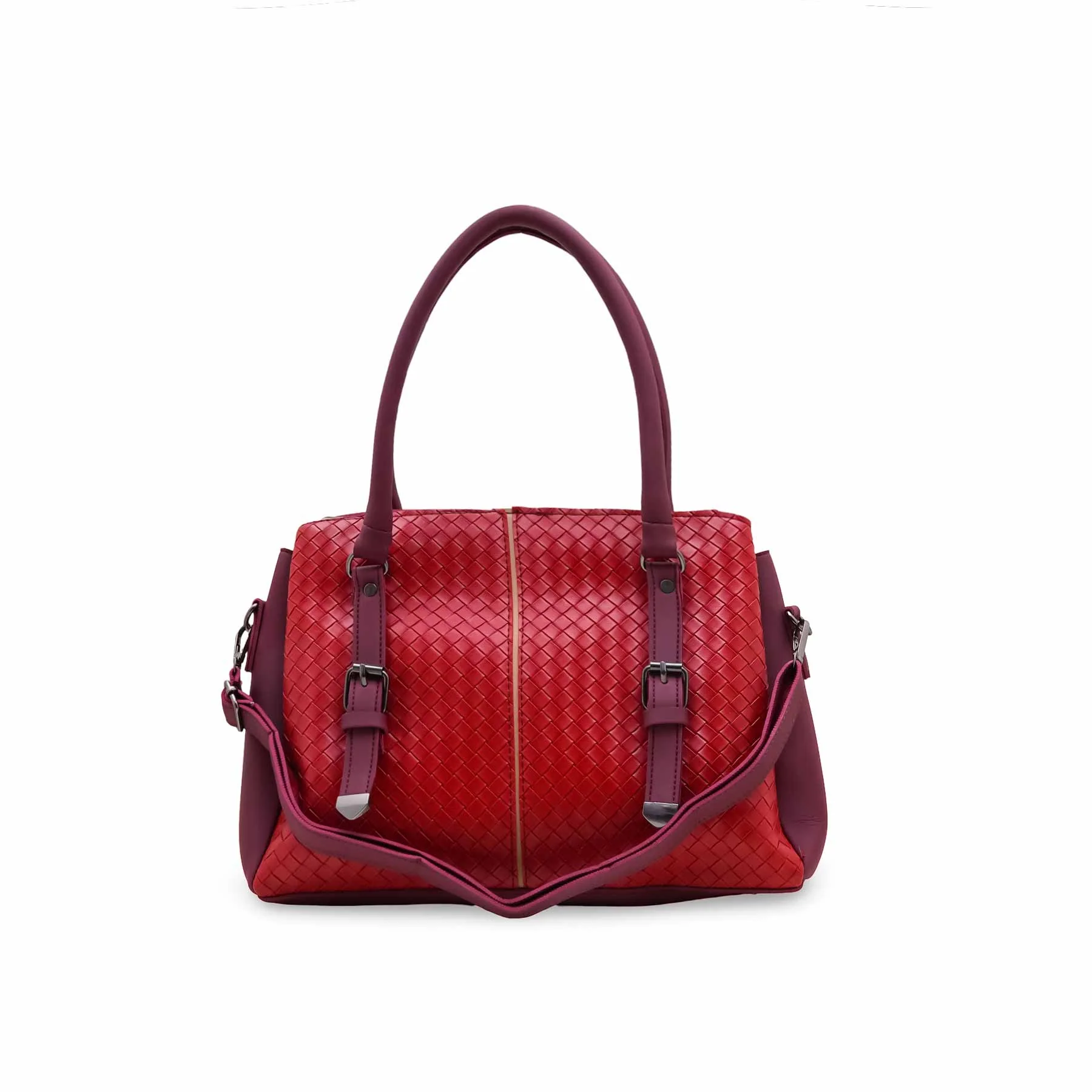 Maroon Casual Hand Bag For Women P56324 - Image 2