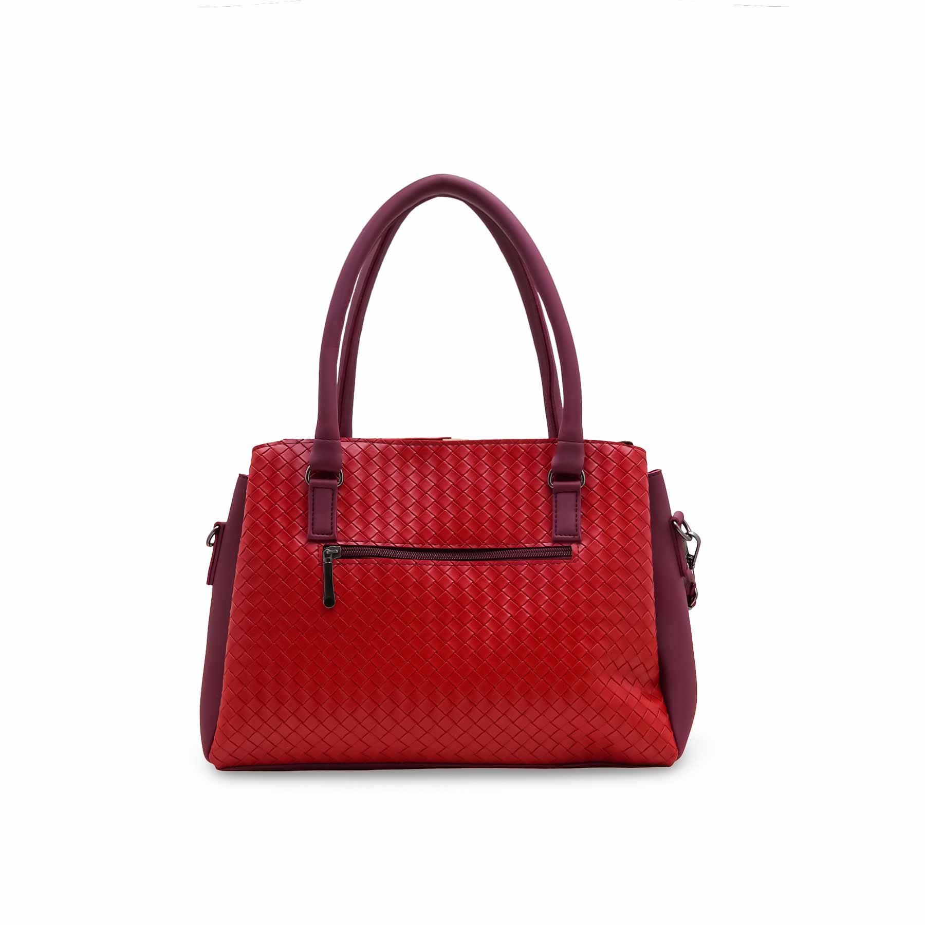 Maroon Casual Hand Bag For Women P56324 - Image 4