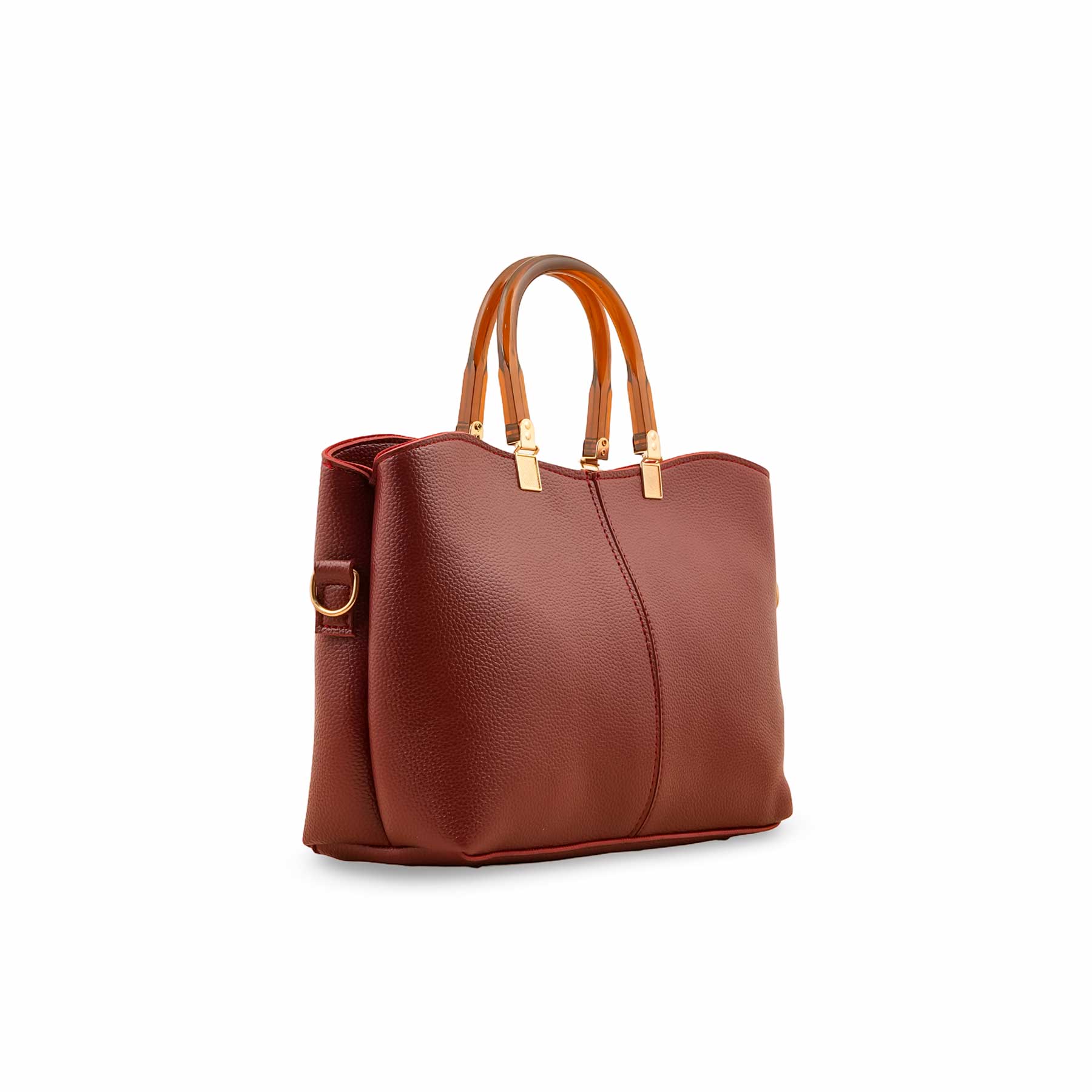 Maroon Casual Hand Bag P56212 - Image 3