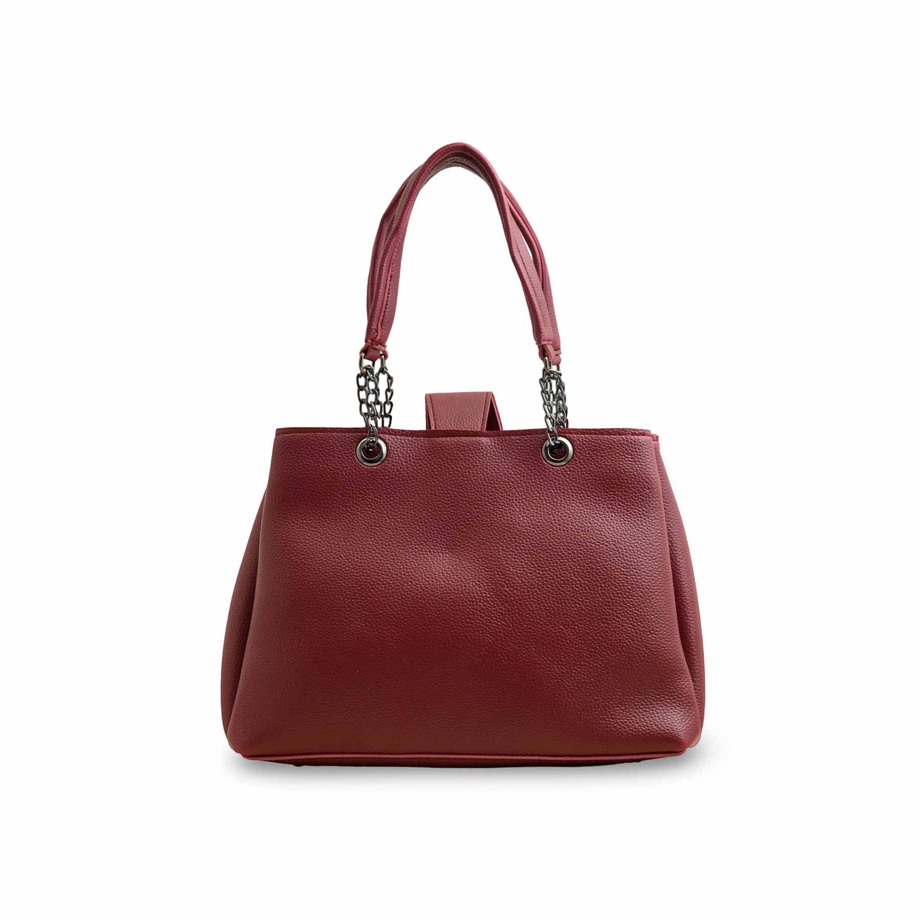 Maroon Casual Hand Bag P56241 - Image 4