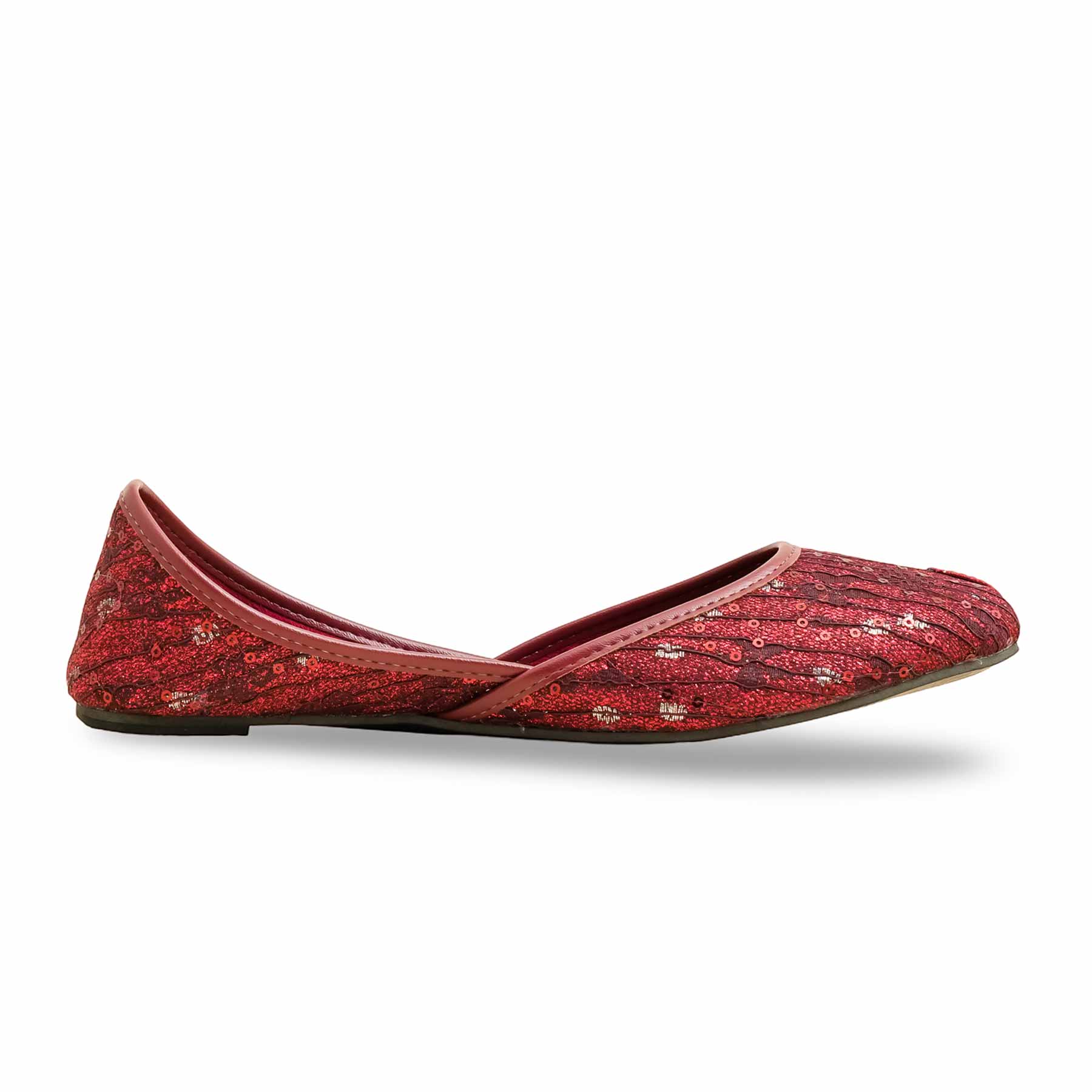 Maroon Casual Khussa EC8574 - Image 2