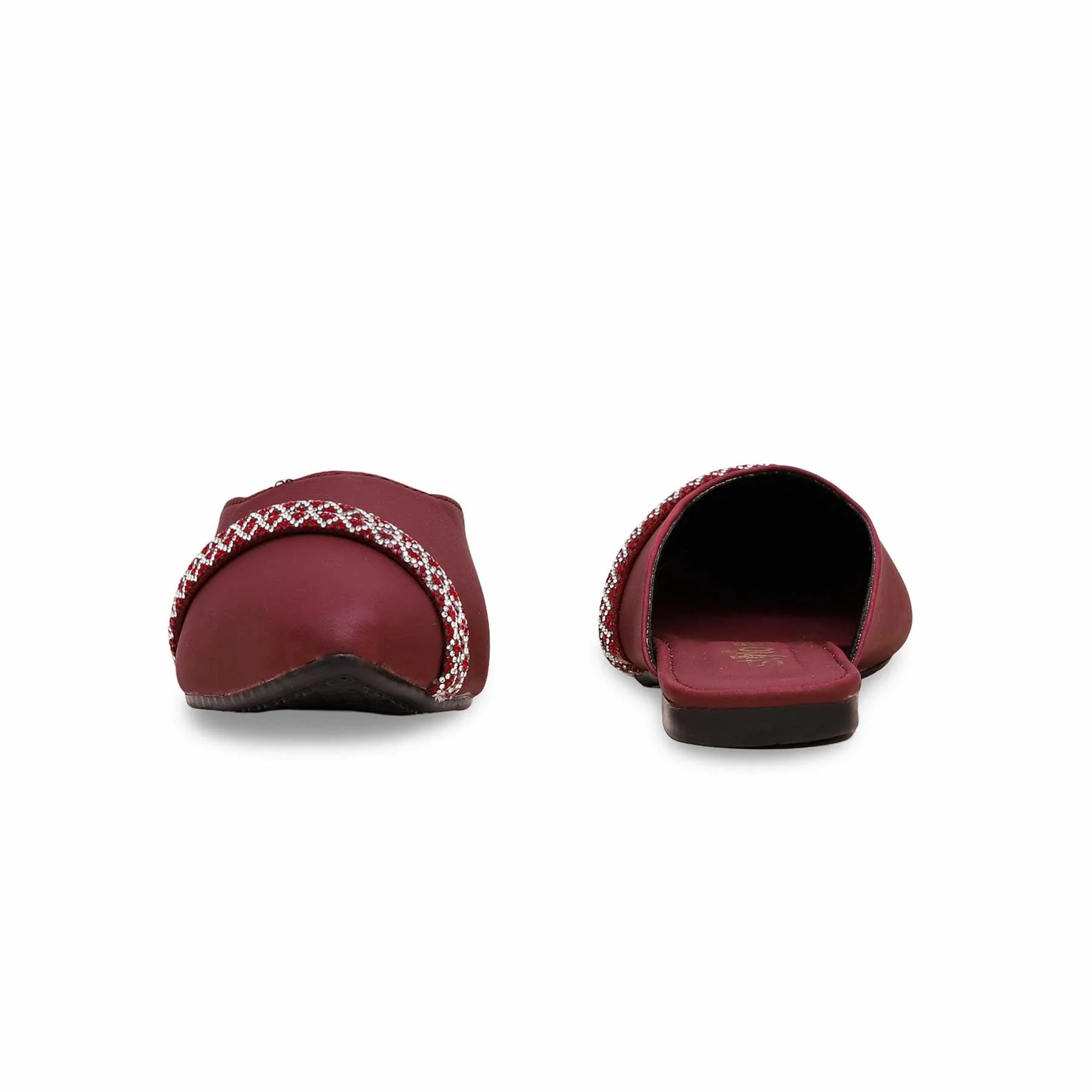 Maroon Casual Mule CL1842 - Image 4