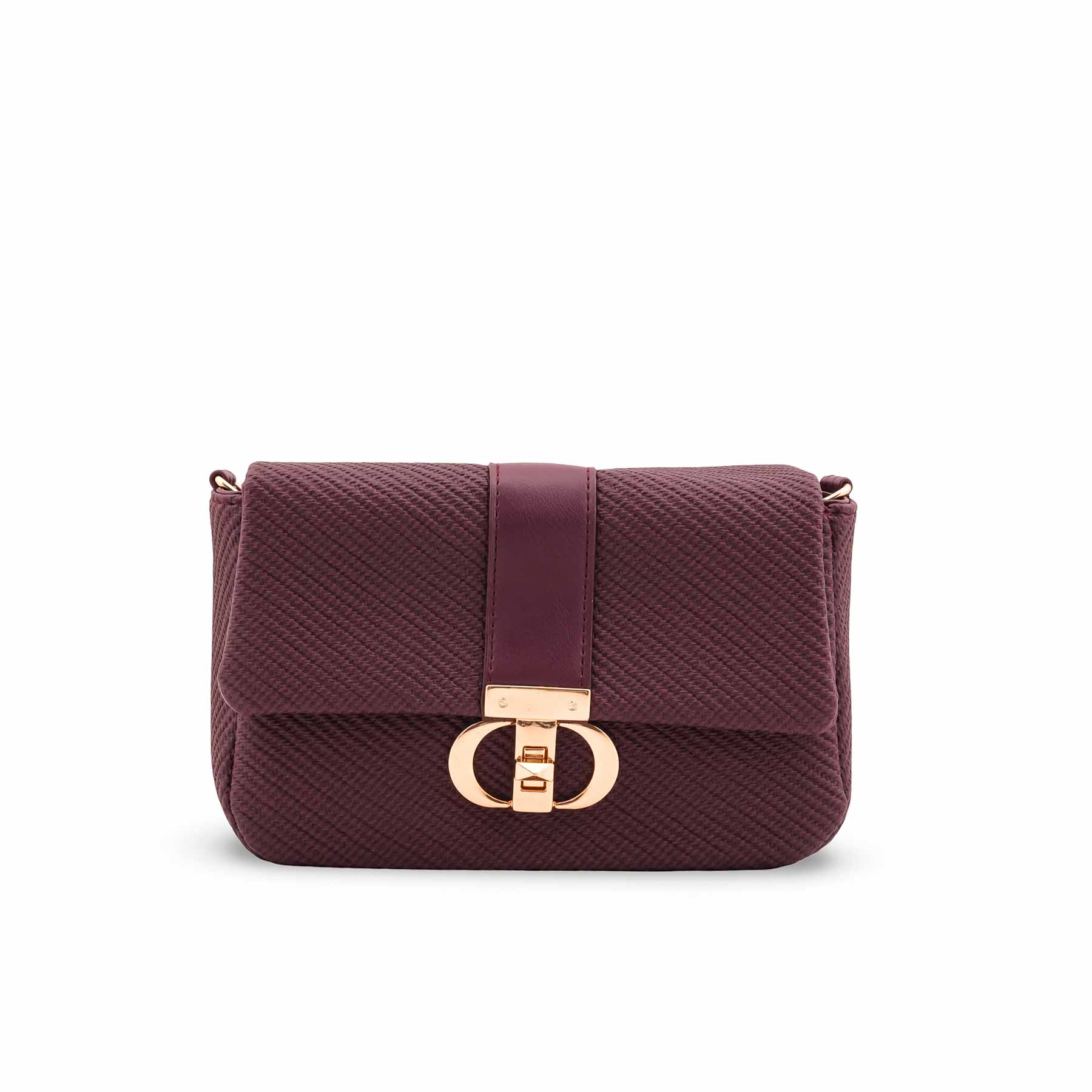 Maroon Casual Pouch For Women P97709 - Image 2
