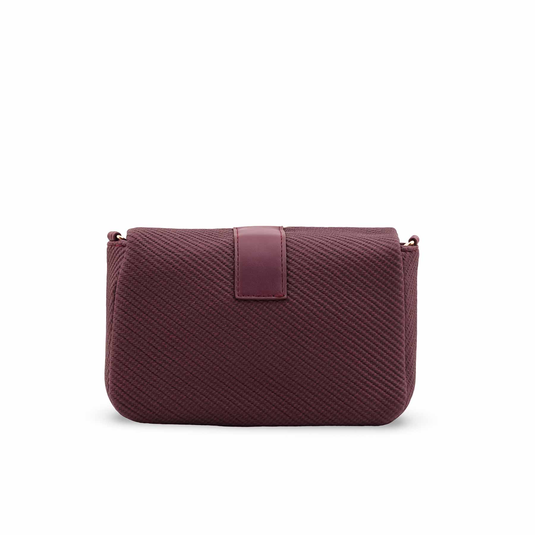Maroon Casual Pouch For Women P97709 - Image 4