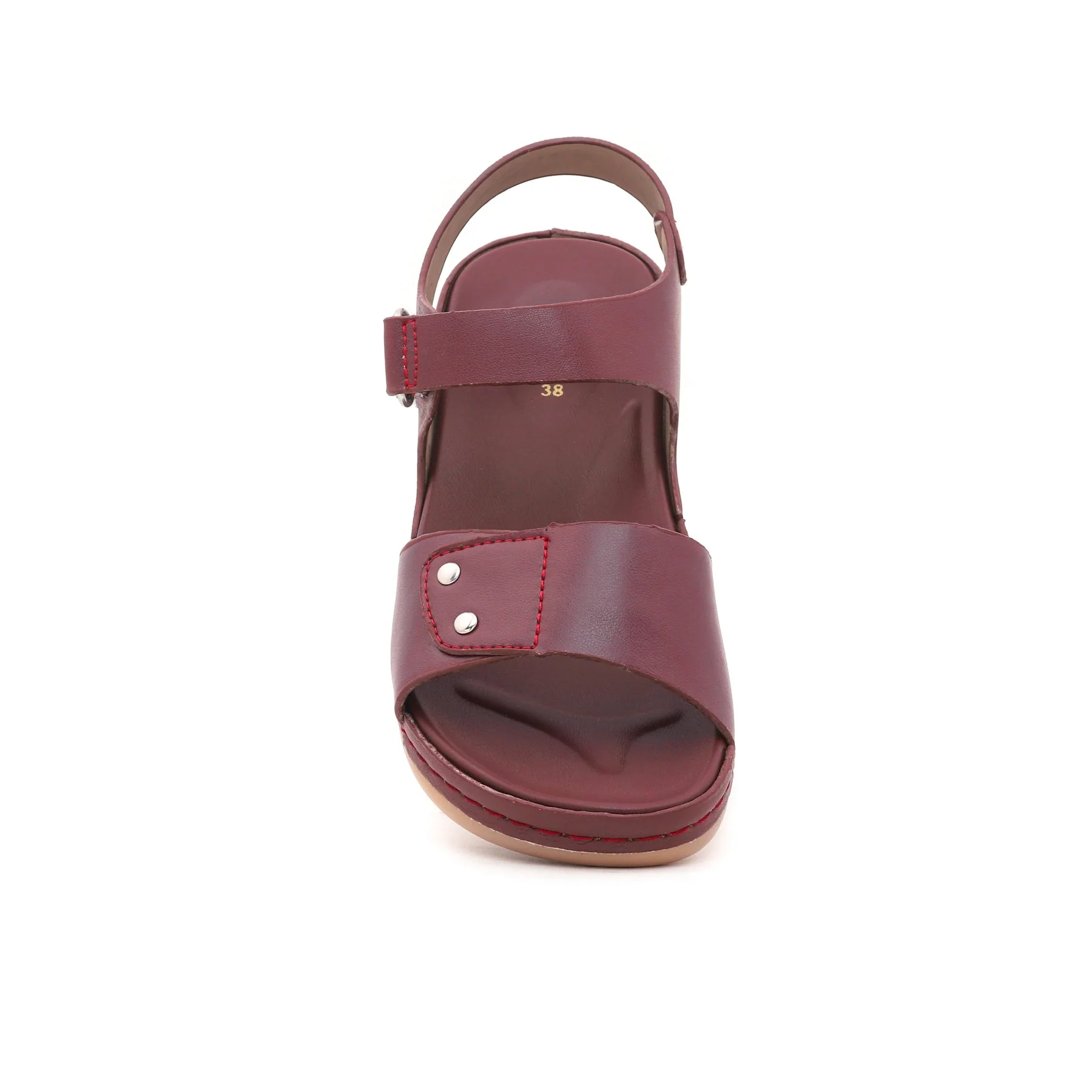 Maroon Casual Sandal CL3906 - Image 3