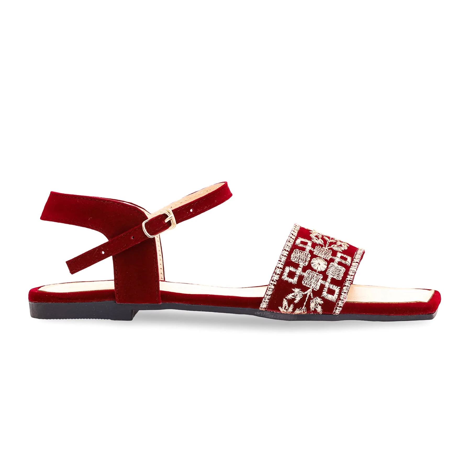 Maroon Casual Sandal CL1769 - Image 2