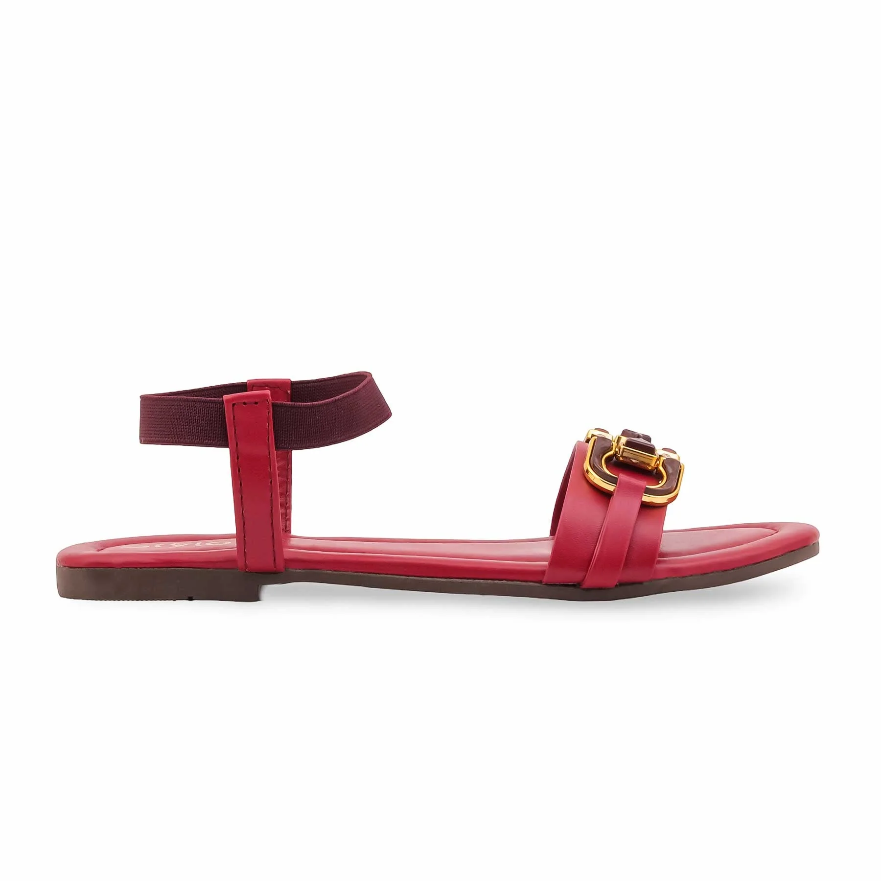 Maroon Casual Sandal For Women CL2215 - Image 2
