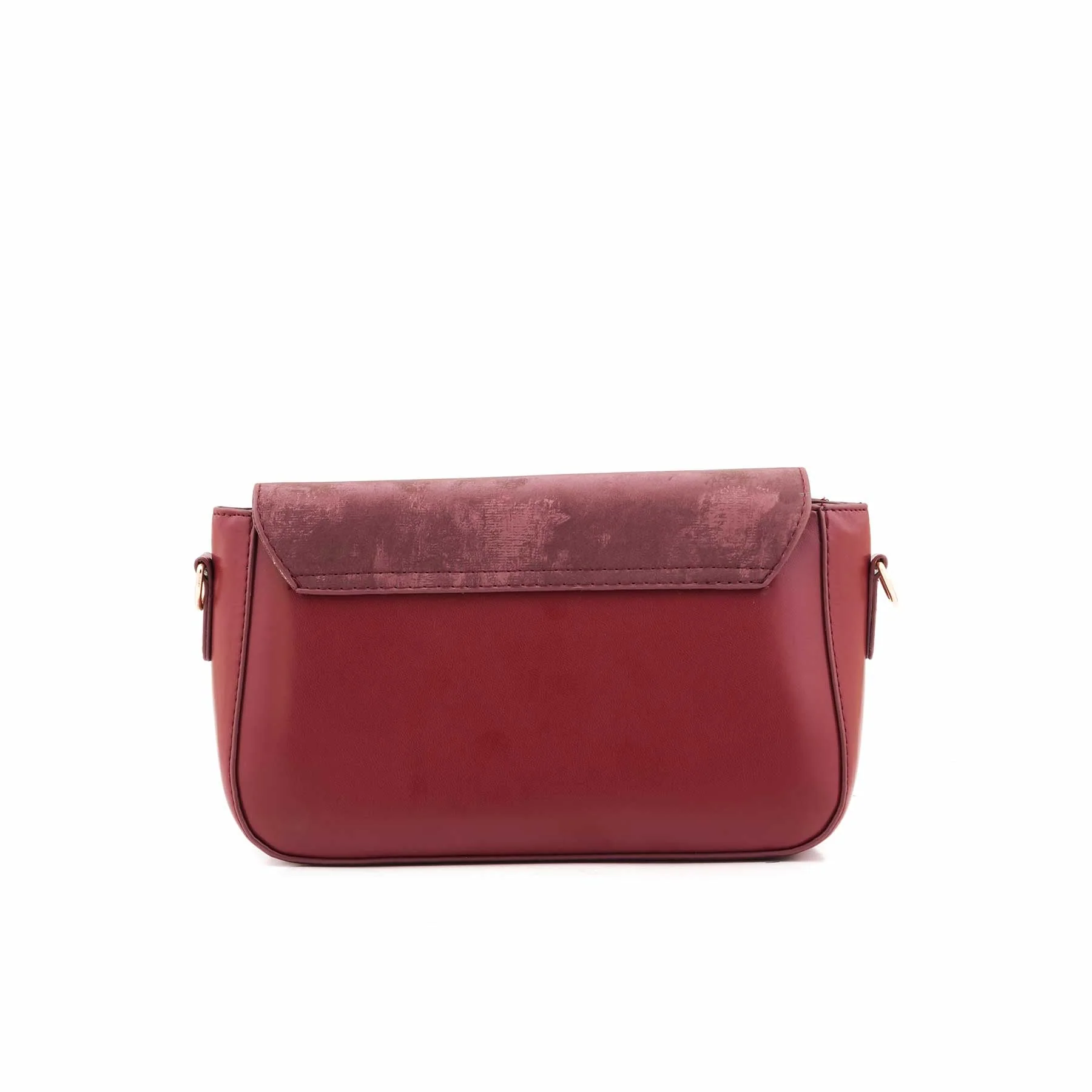 Maroon Casual Shoulder Bag For Ladies P55868 - Image 4