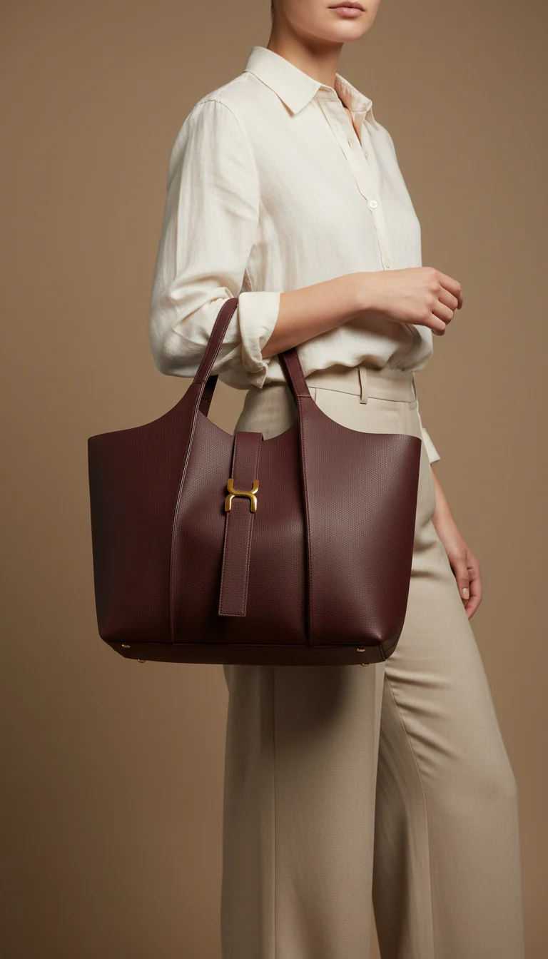 Maroon Casual Shoulder Bag For Women P55820