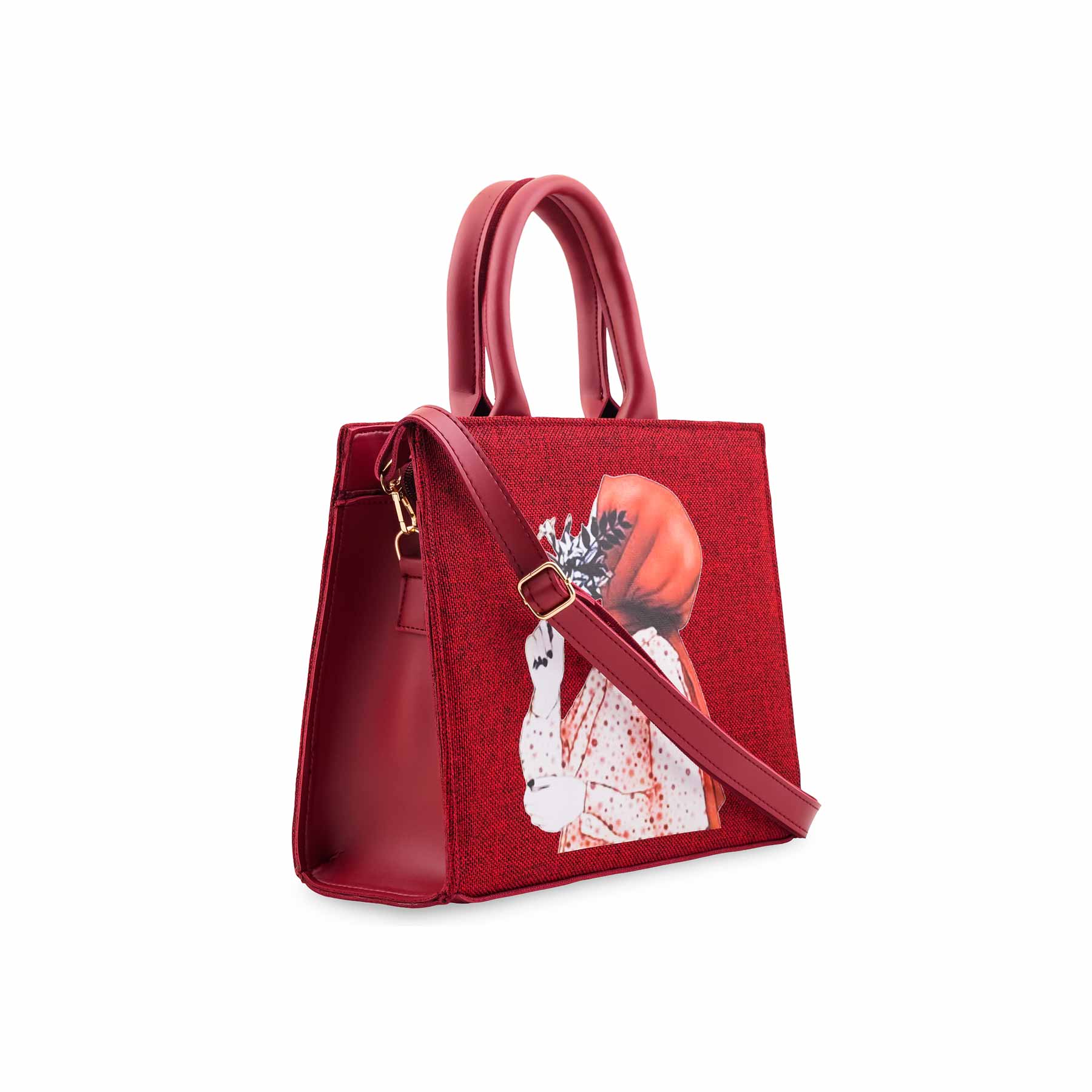 Maroon Casual Shoulder Bag P56255 - Image 3