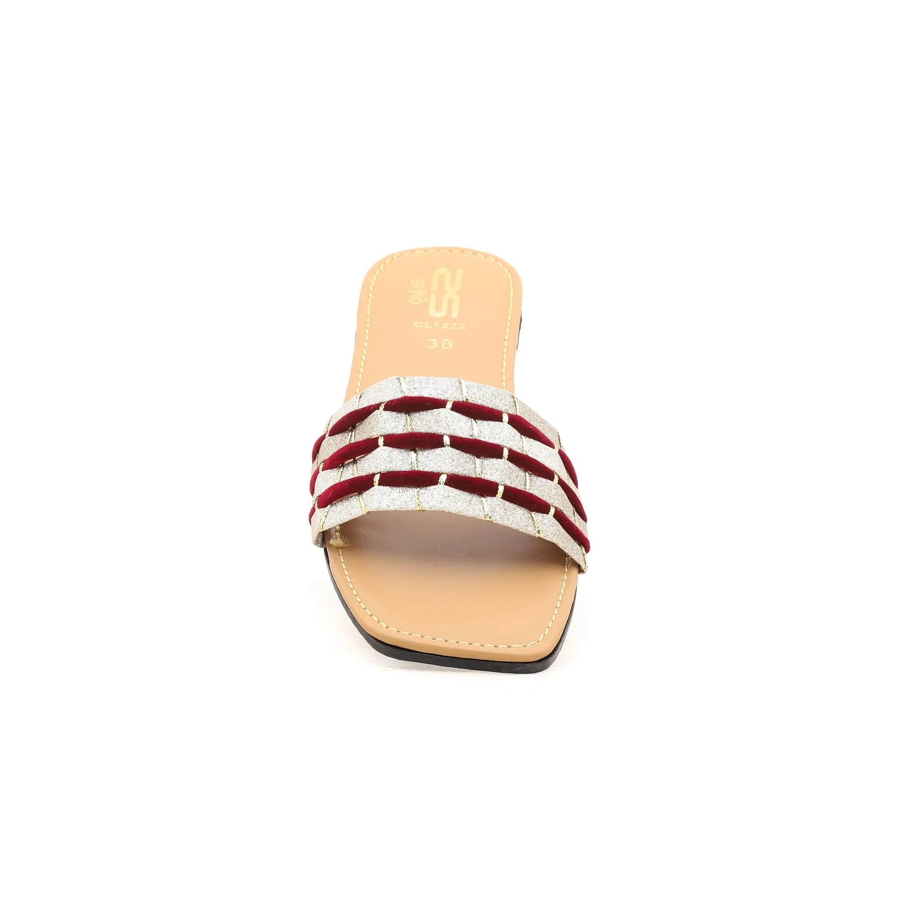 Maroon Casual Slipper CL1222 - Image 3