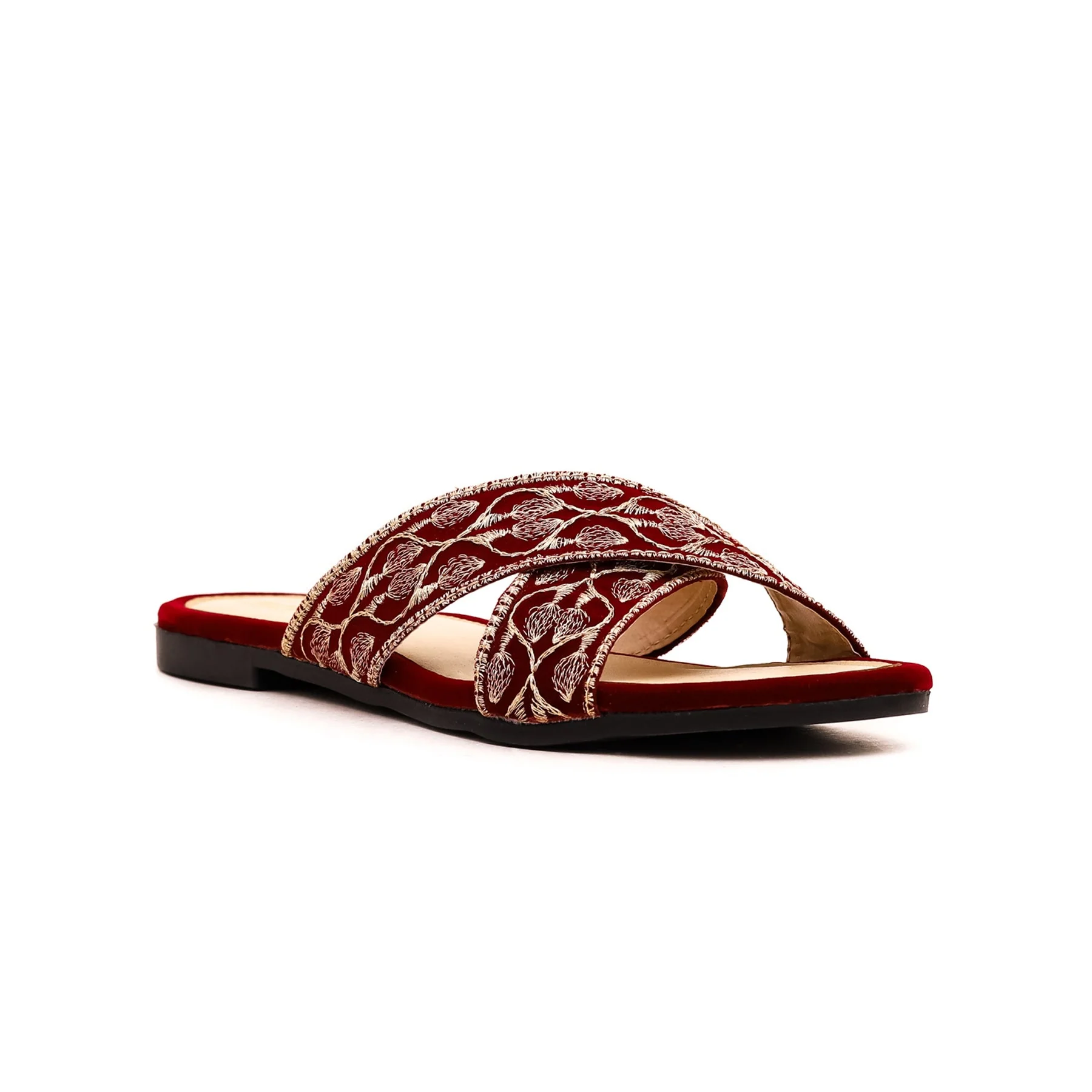 Maroon Casual Slipper CL1766 - Image 2