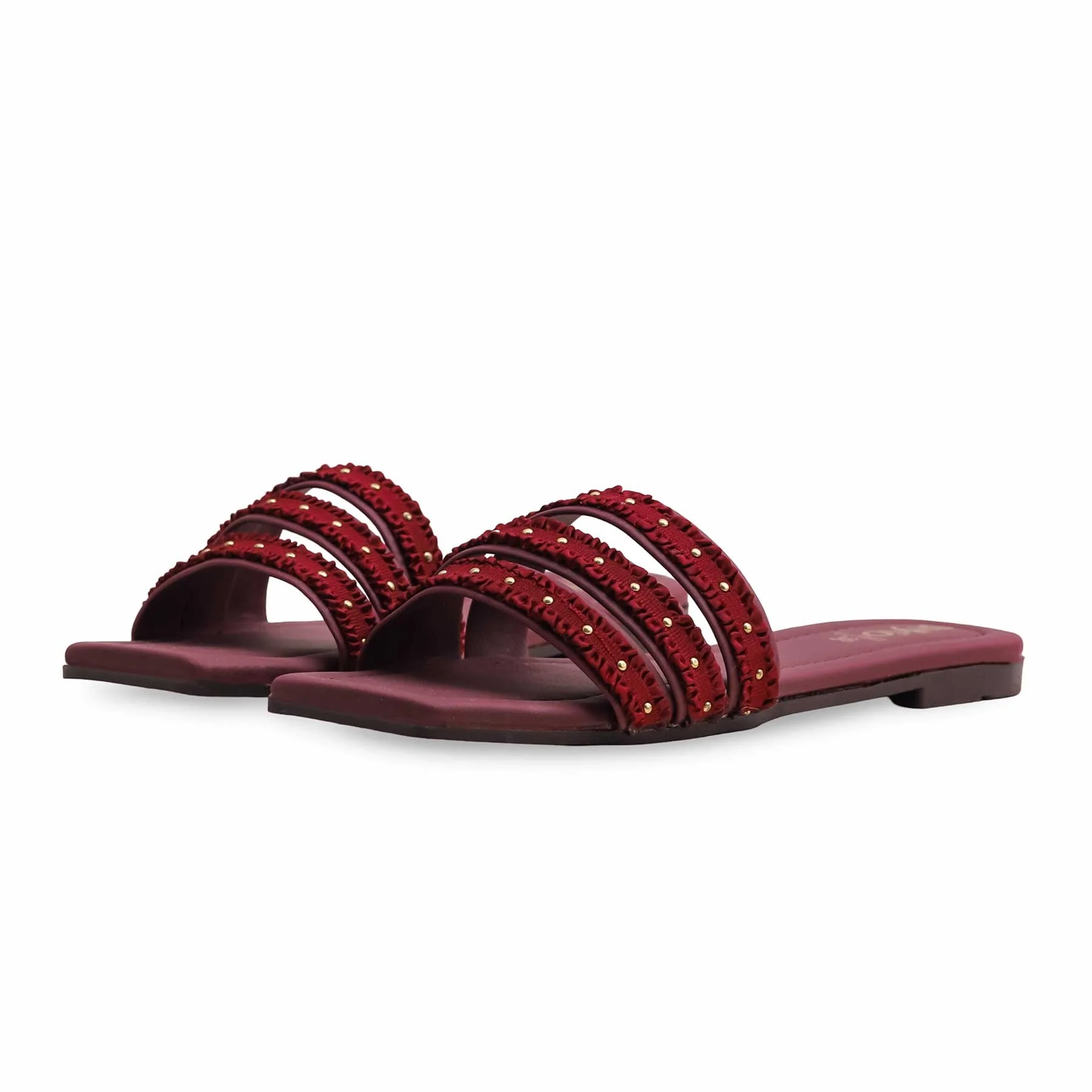 Maroon Casual Slipper CL1902 - Image 3