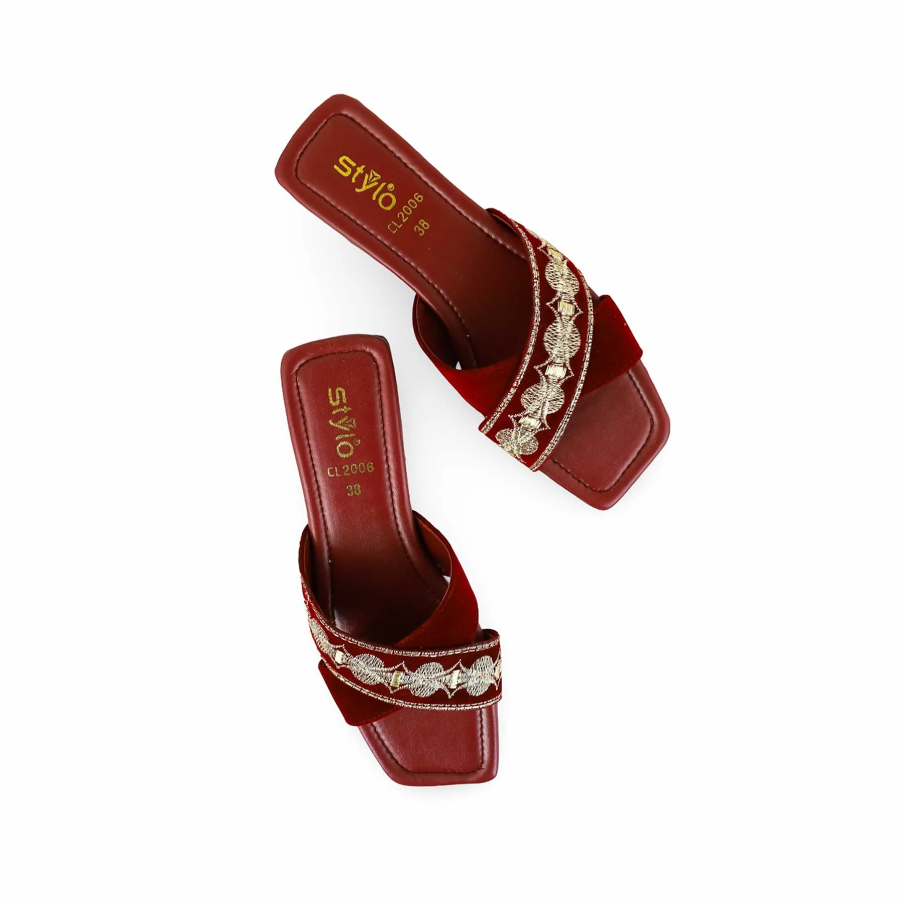 Maroon Casual Slipper CL2006 - Image 5