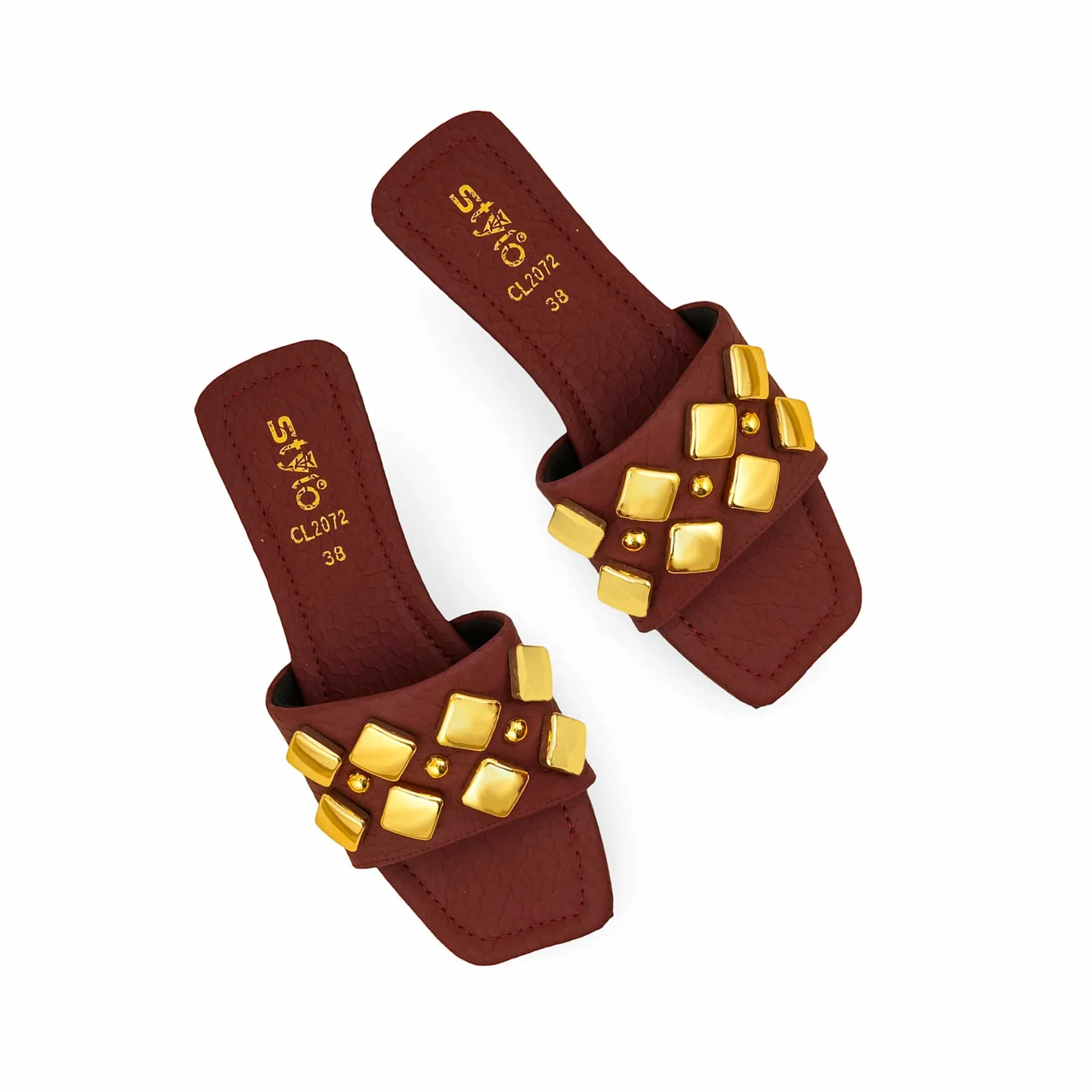 Maroon Casual Slipper CL2072 - Image 6