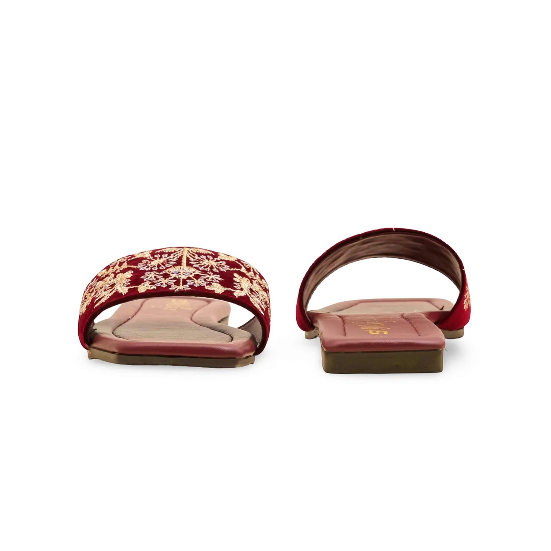 Maroon Casual Slipper CL2118 - Image 4