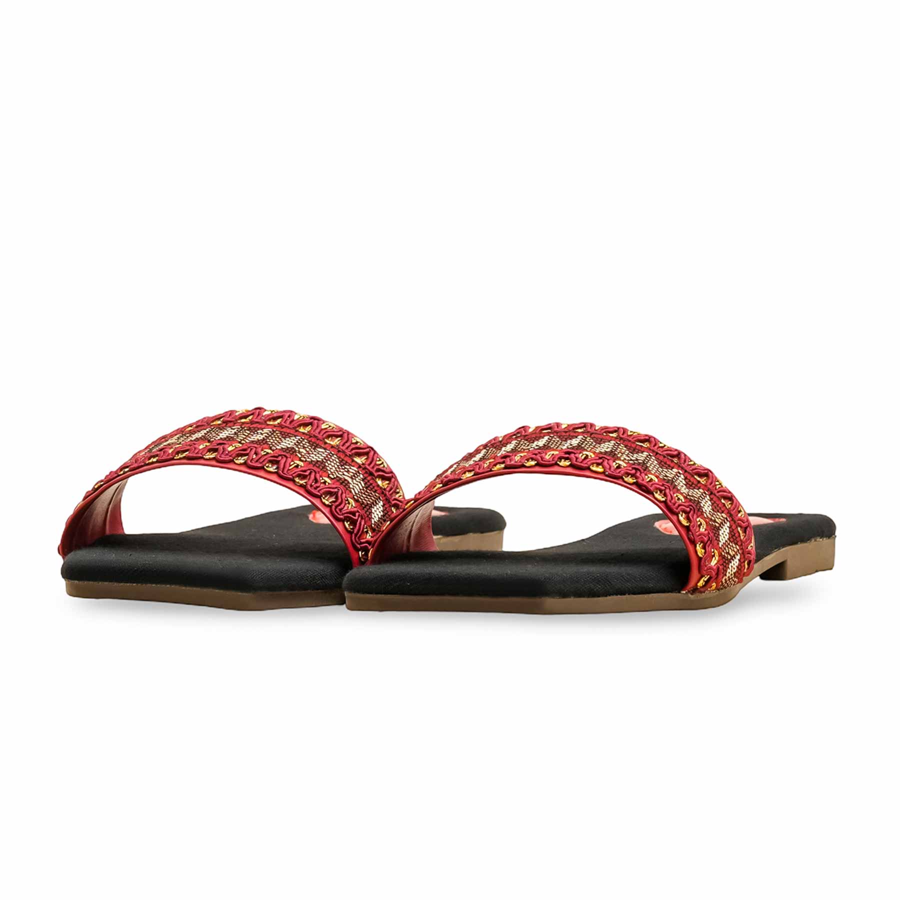 Maroon Casual Slipper CL2136 - Image 3