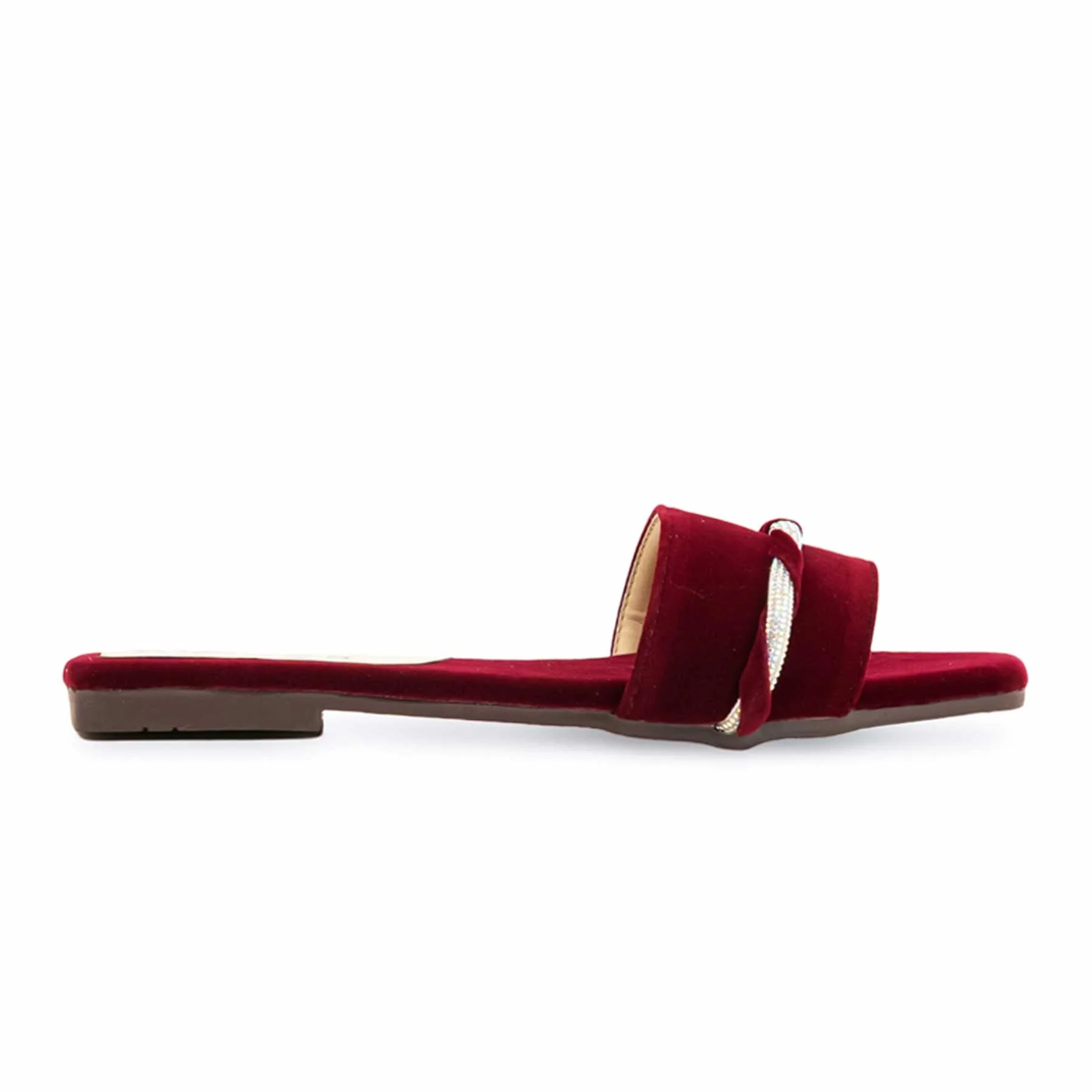 Maroon Casual Slipper For Ladies CL1973 - Image 2