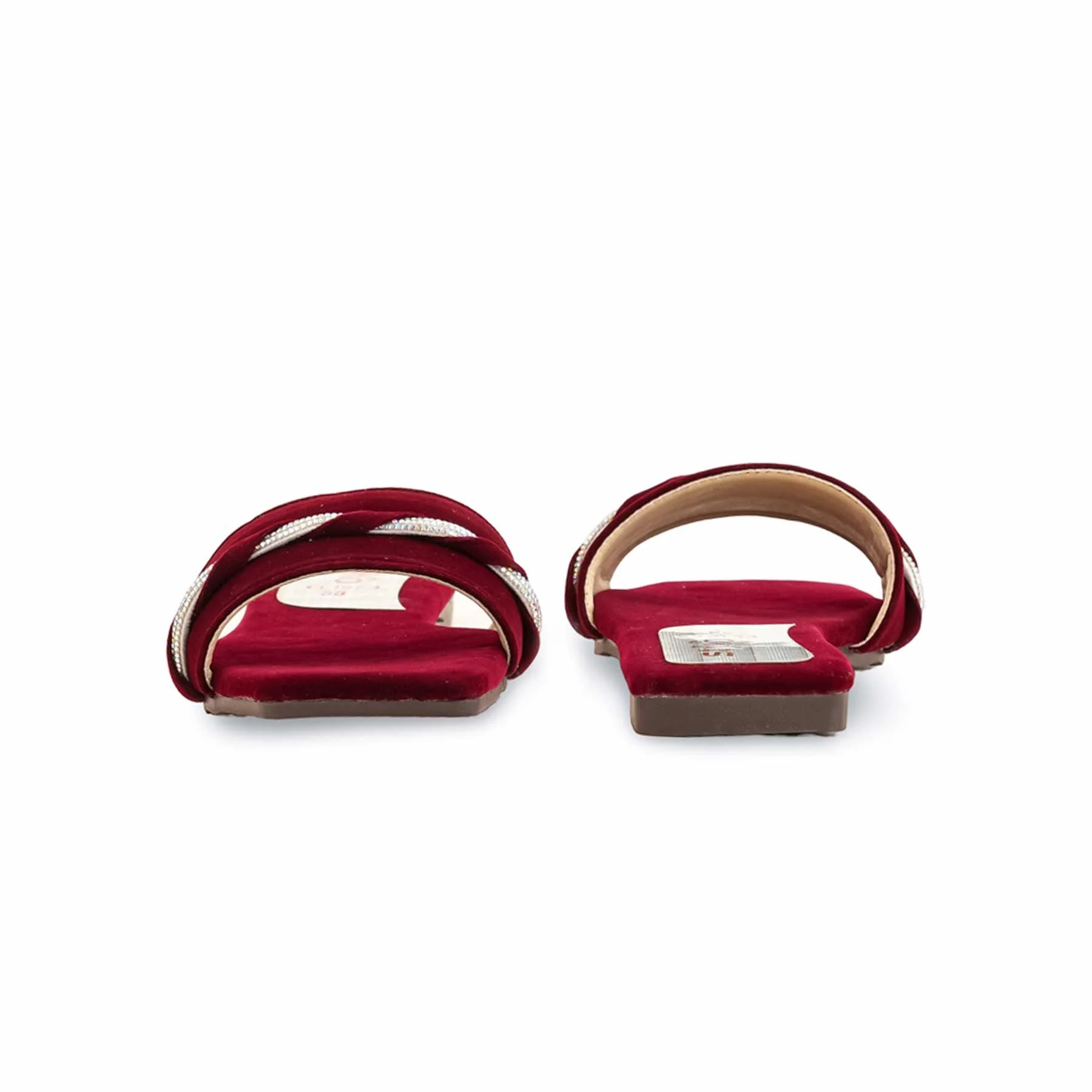 Maroon Casual Slipper For Ladies CL1973 - Image 4