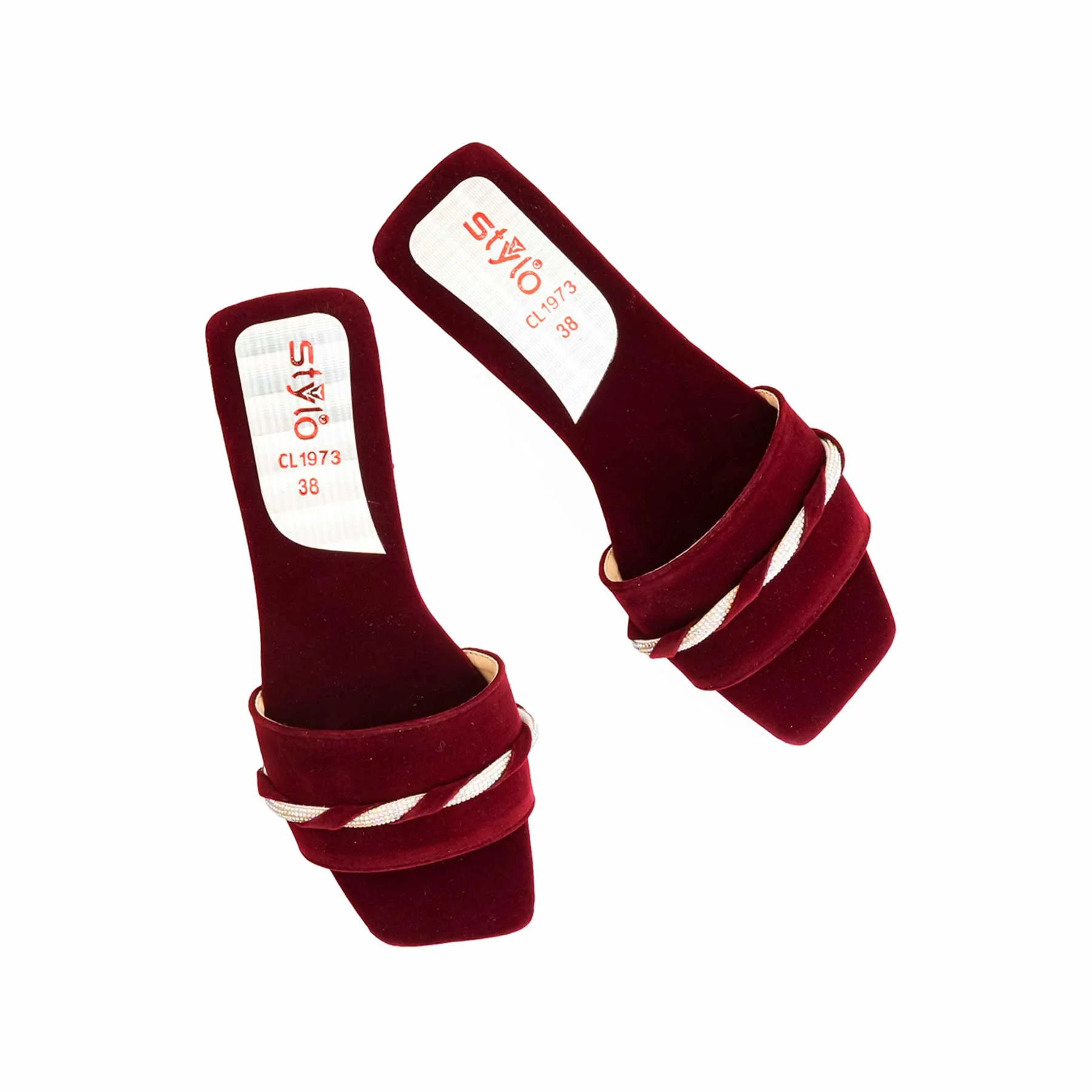 Maroon Casual Slipper For Ladies CL1973 - Image 5