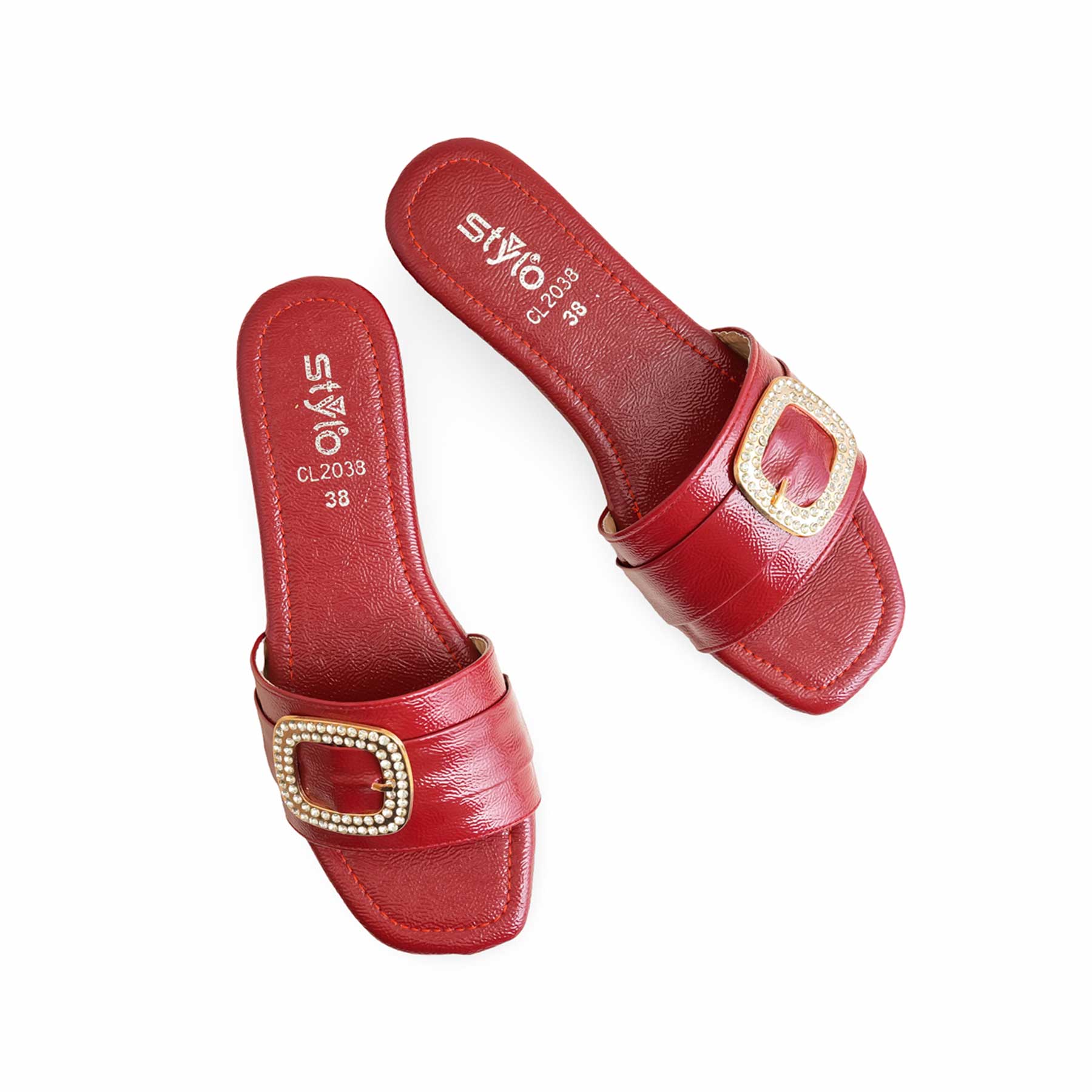 Maroon Casual Slipper For Ladies CL2038 - Image 5