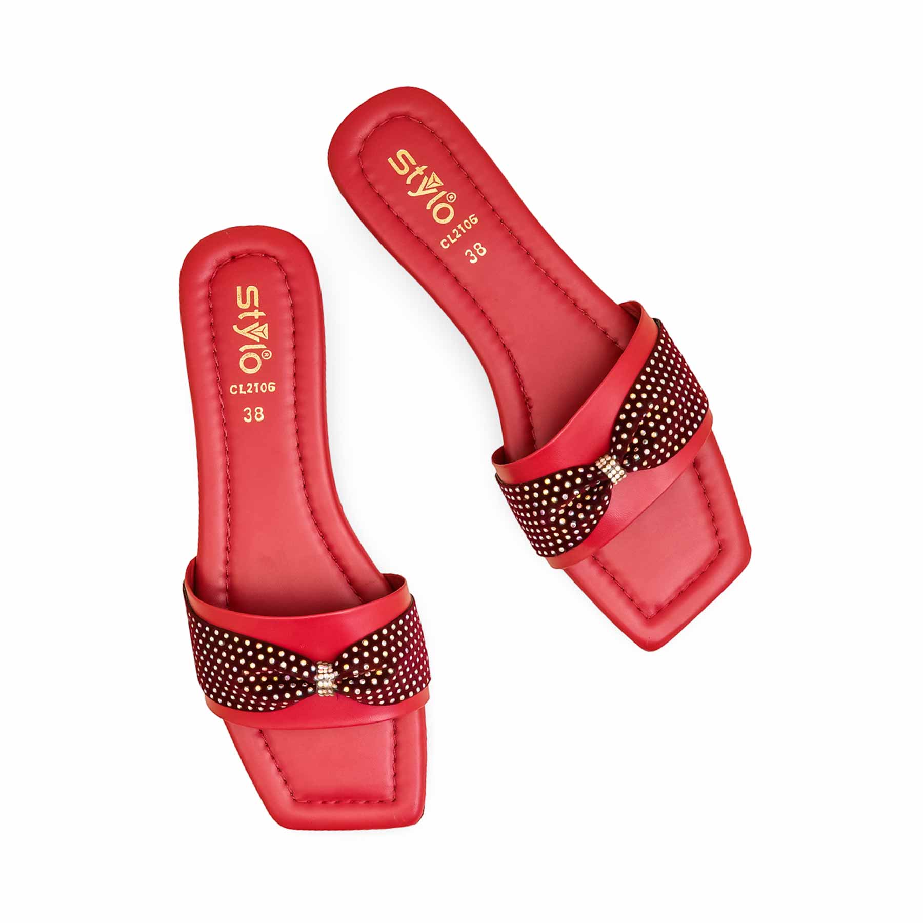 Maroon Casual Slipper For Ladies CL2106 - Image 5