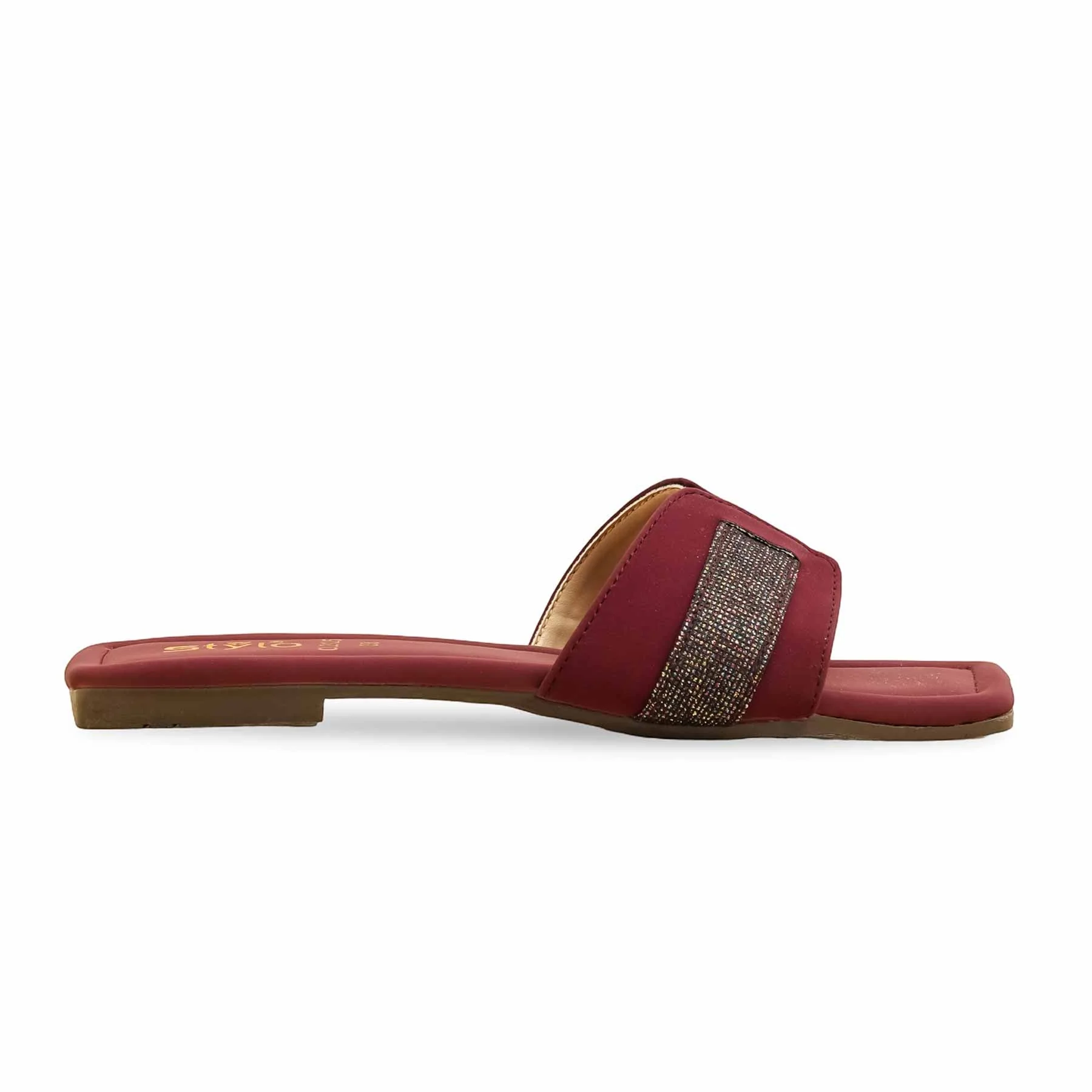 Maroon Casual Slipper For Ladies CL2125 - Image 2