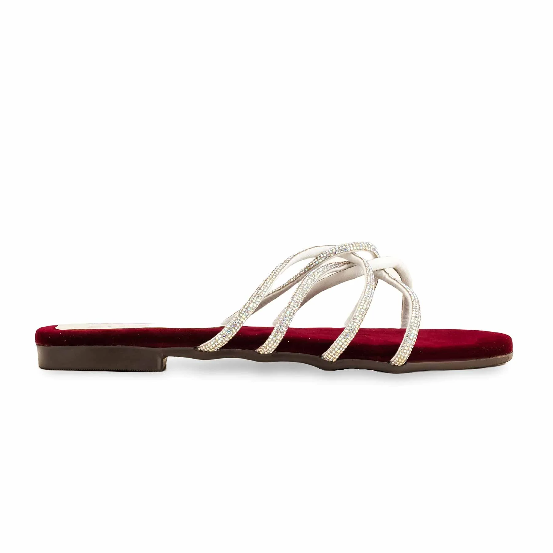 Maroon Casual Slipper For Women CL1972 - Image 2