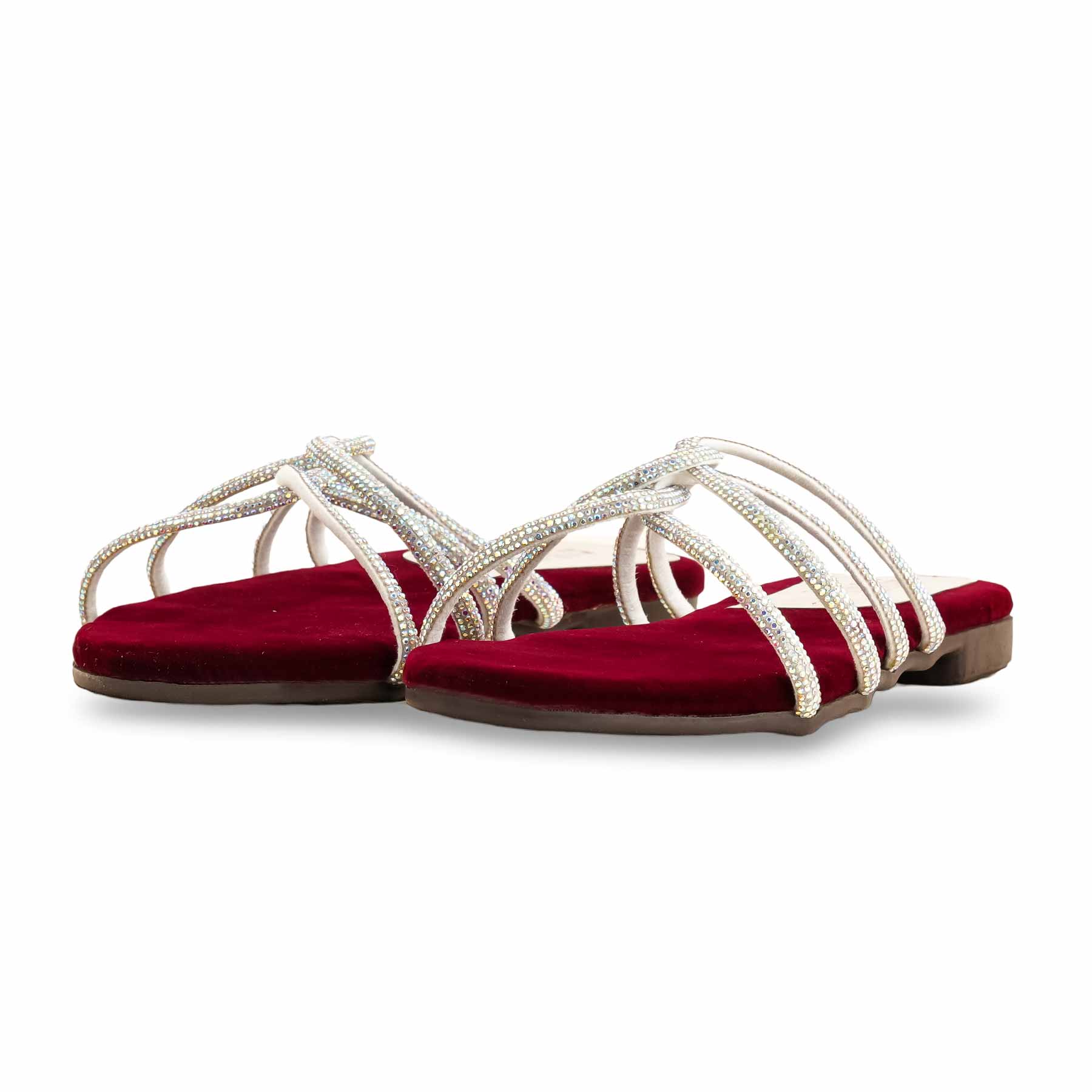 Maroon Casual Slipper For Women CL1972 - Image 3