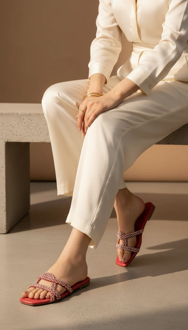Maroon Casual Slipper For Women CL2207