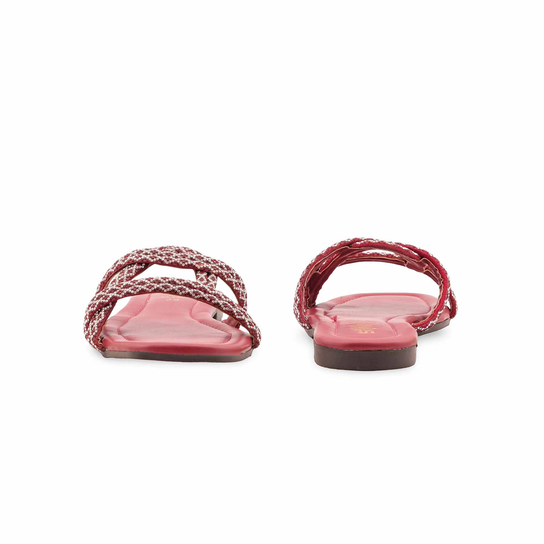 Maroon Casual Slipper For Women CL2207 - Image 4