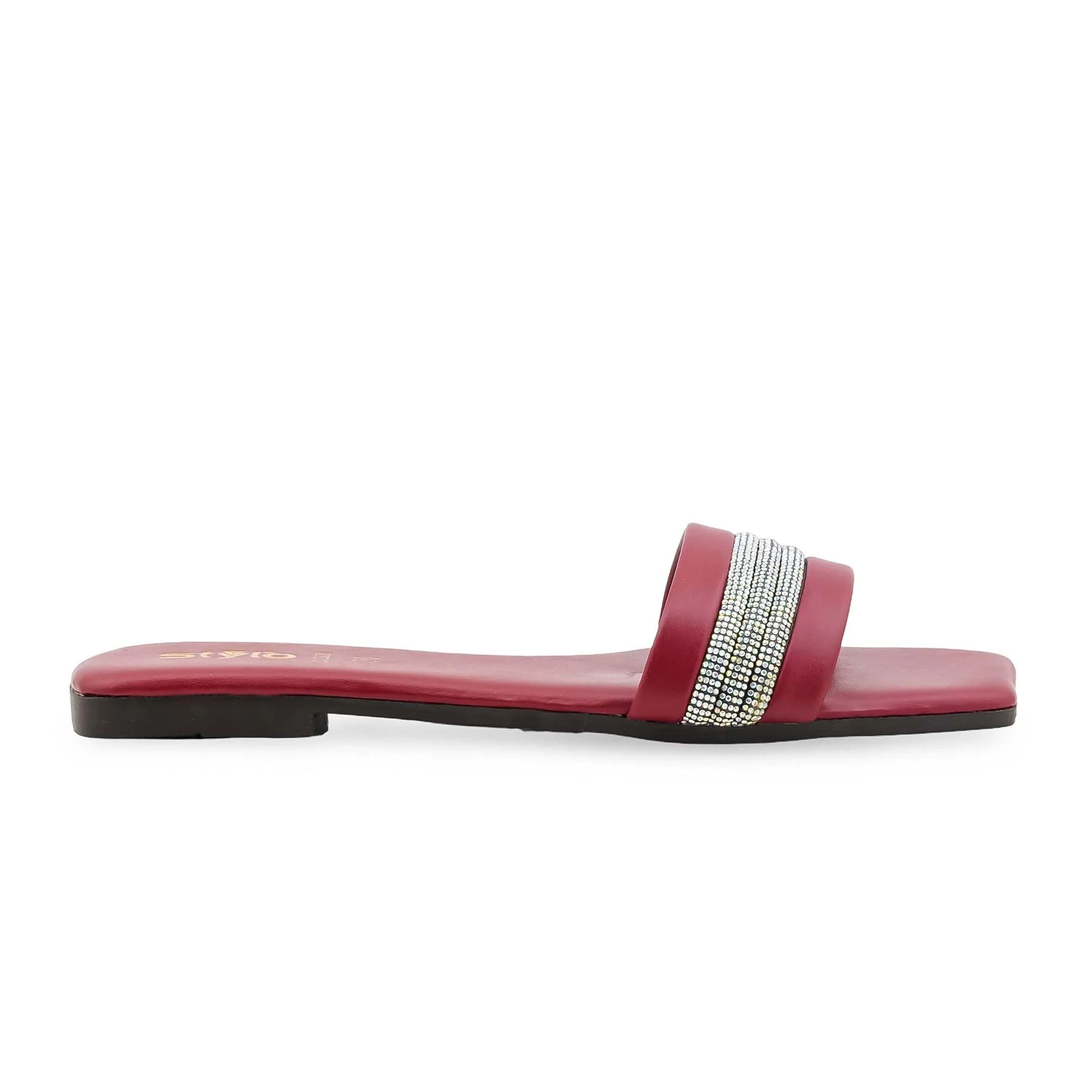 Maroon Casual Slipper For Women CL2221 - Image 2