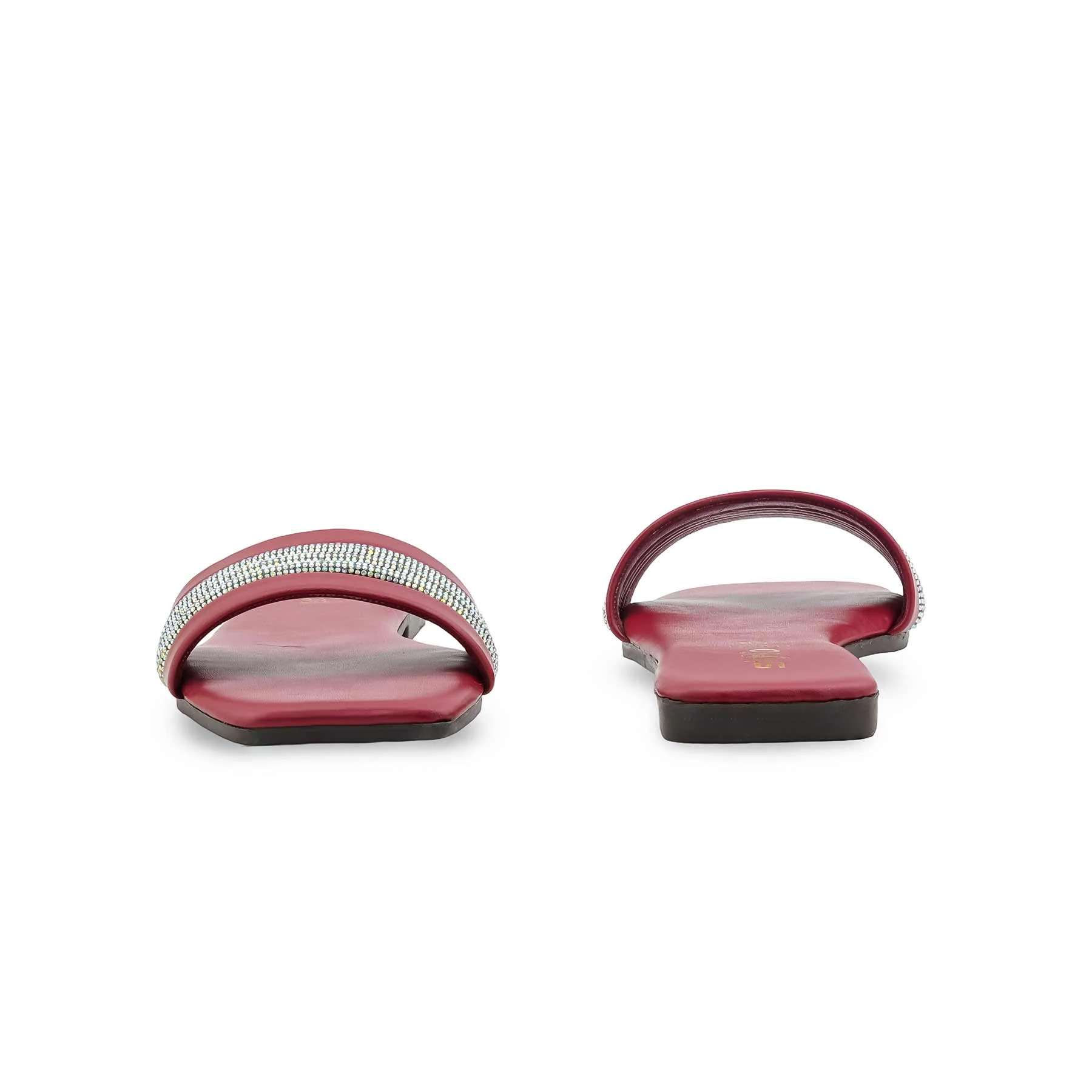 Maroon Casual Slipper For Women CL2221 - Image 4
