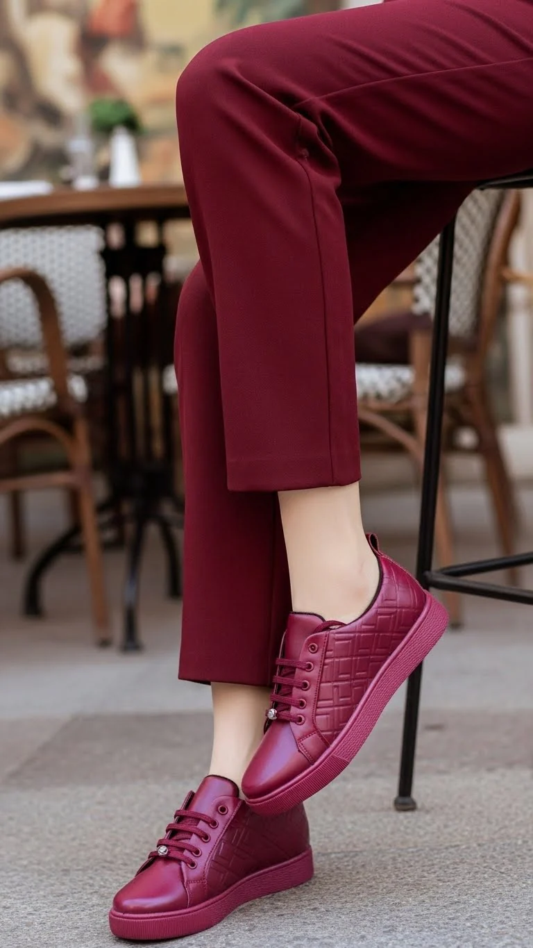 Maroon Casual Sneaker AT7332 - Image 2