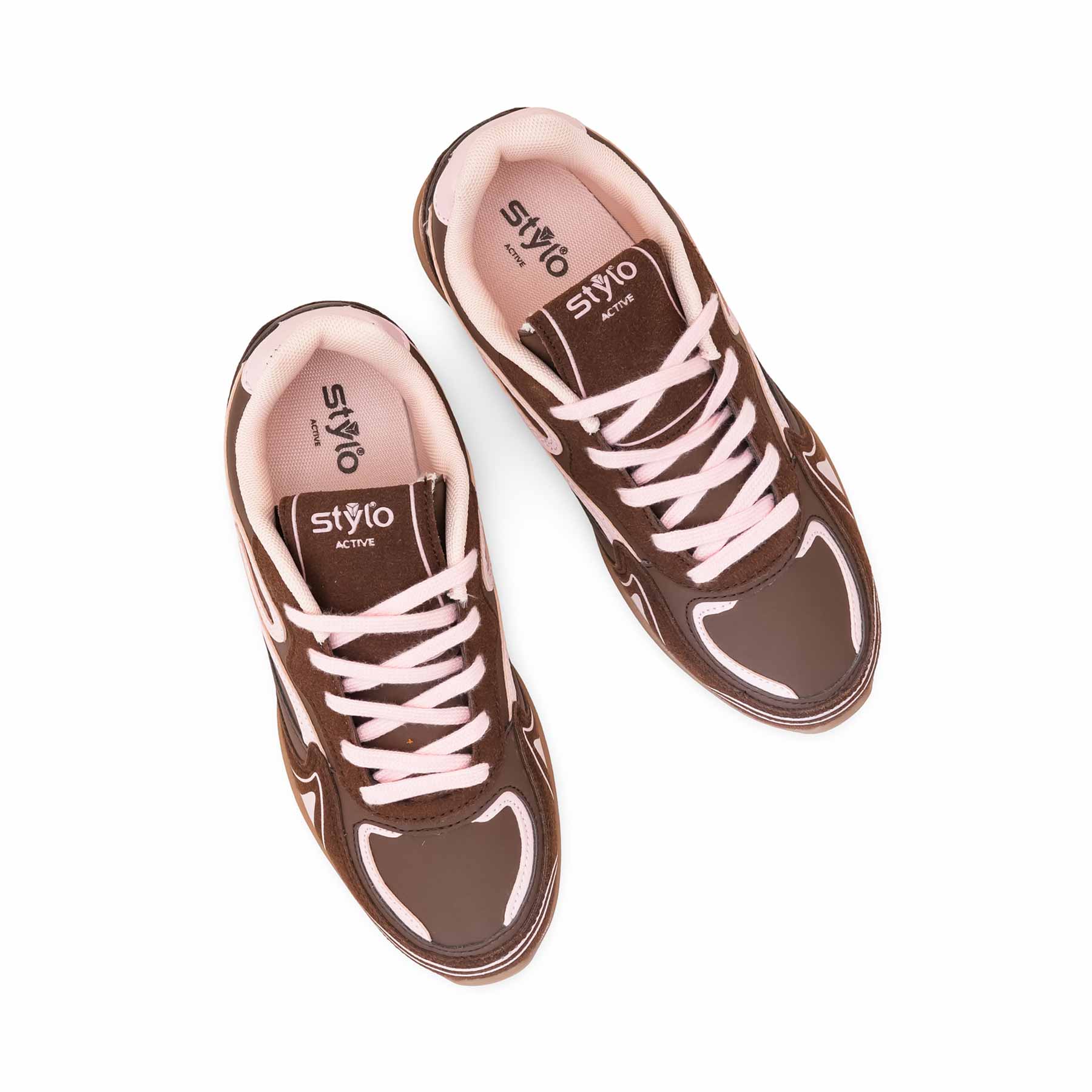 Maroon Casual Sneaker For Ladies AT7468 - Image 5