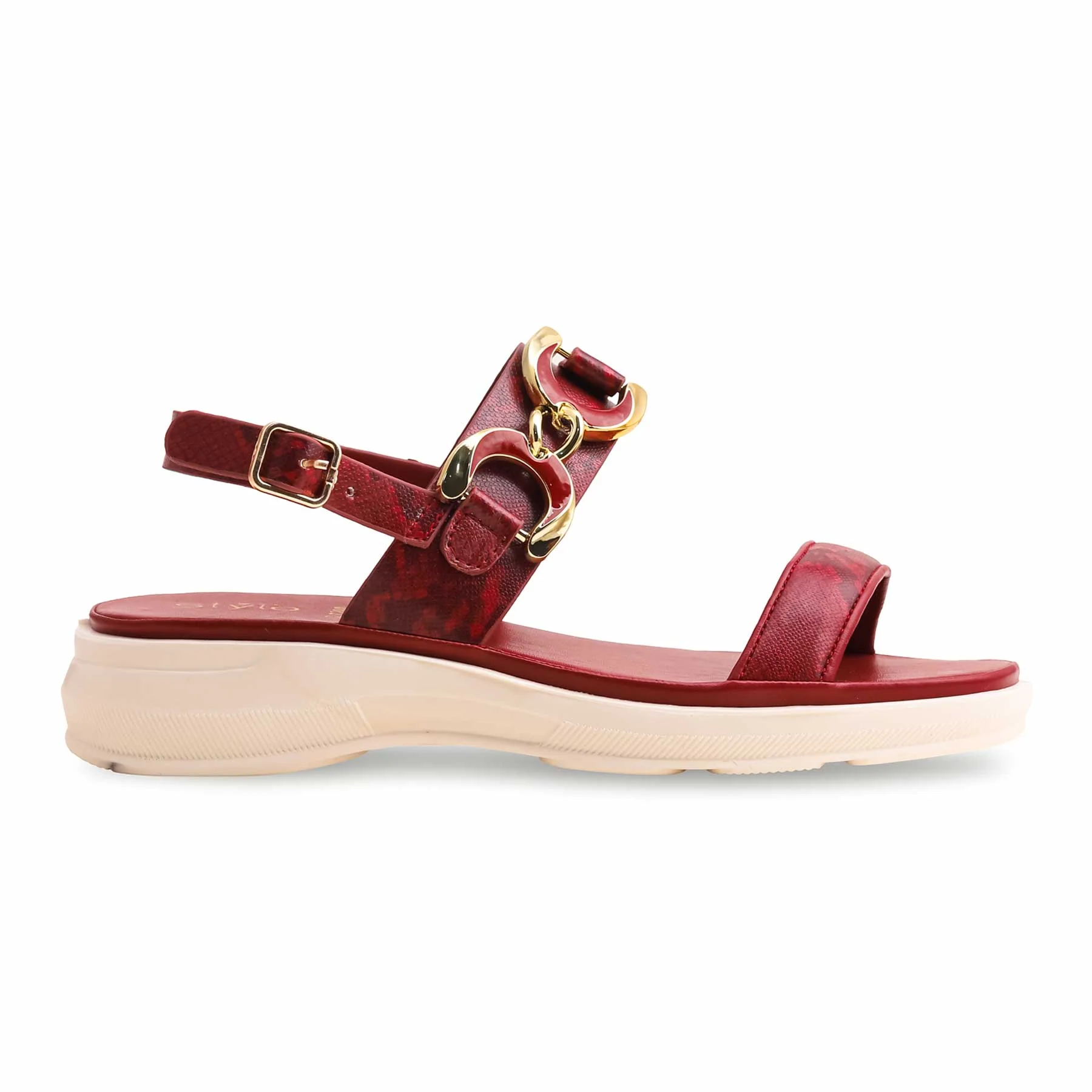 Maroon Casual Sandal CL7200 - Image 2