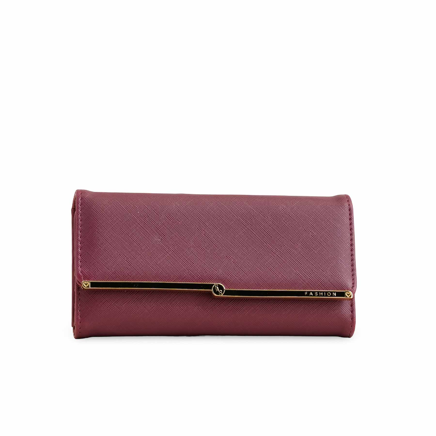 Maroon Casual Wallet For Ladies P70967 - Image 2