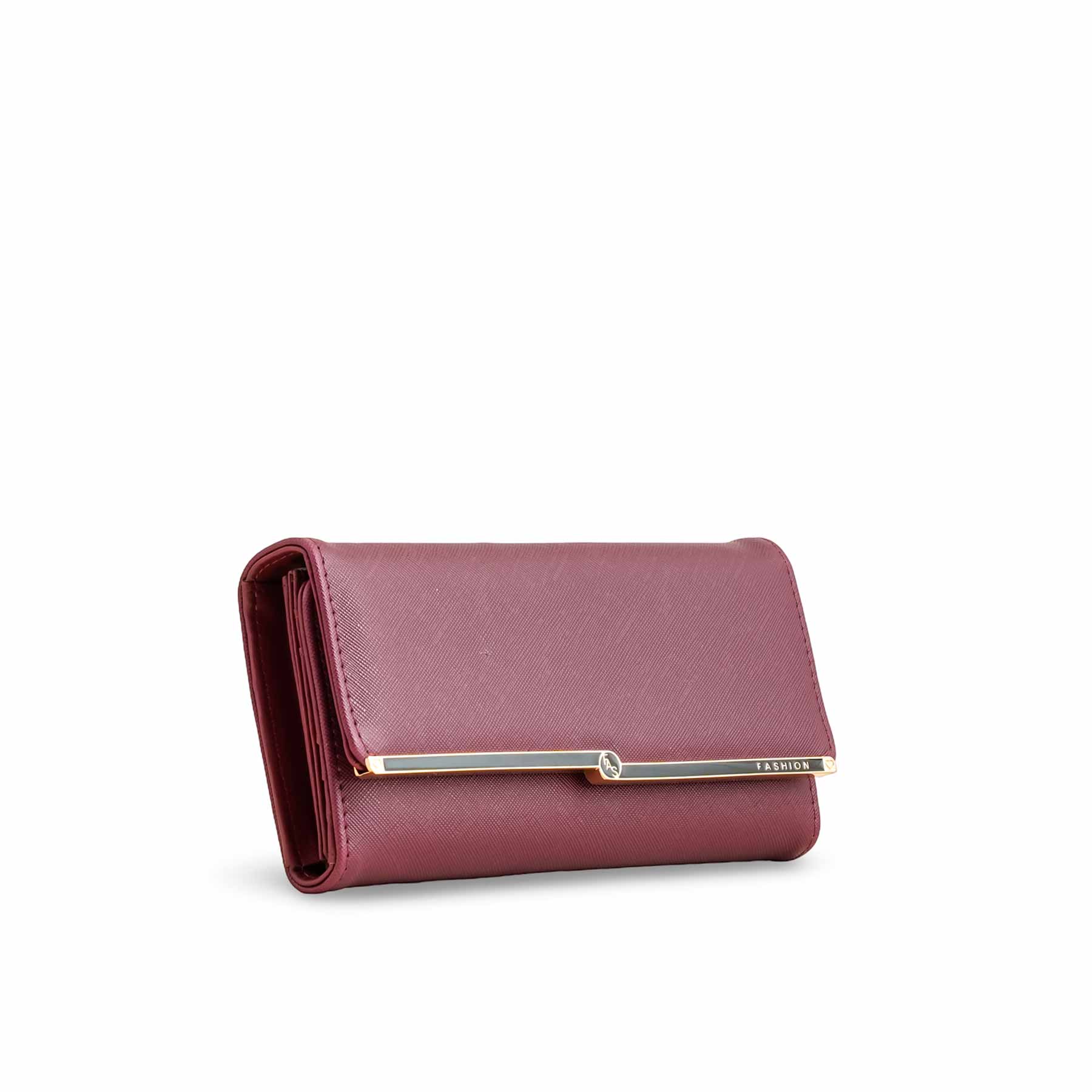 Maroon Casual Wallet For Ladies P70967 - Image 3