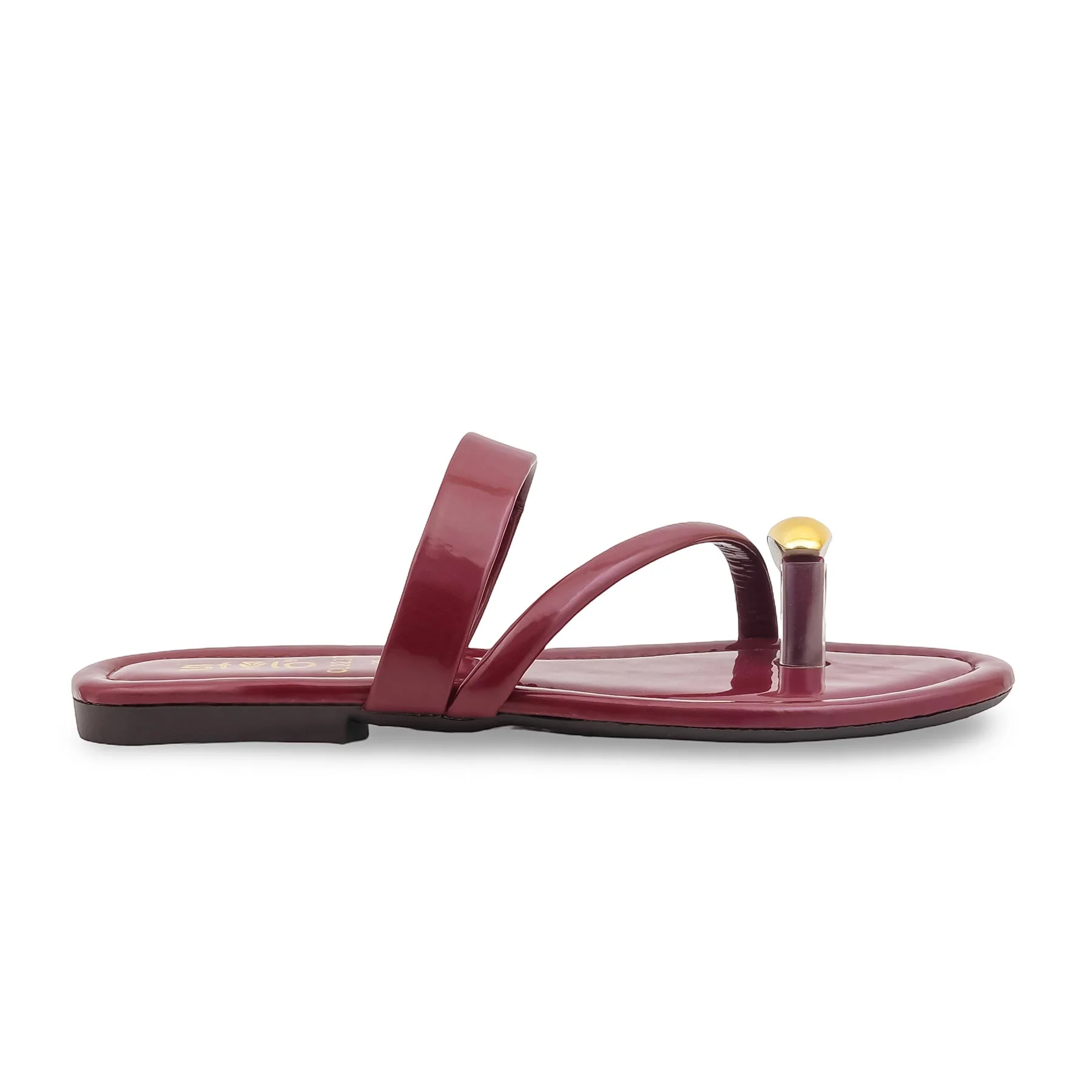 Maroon Casual Women Chappal CL2237 - Image 2