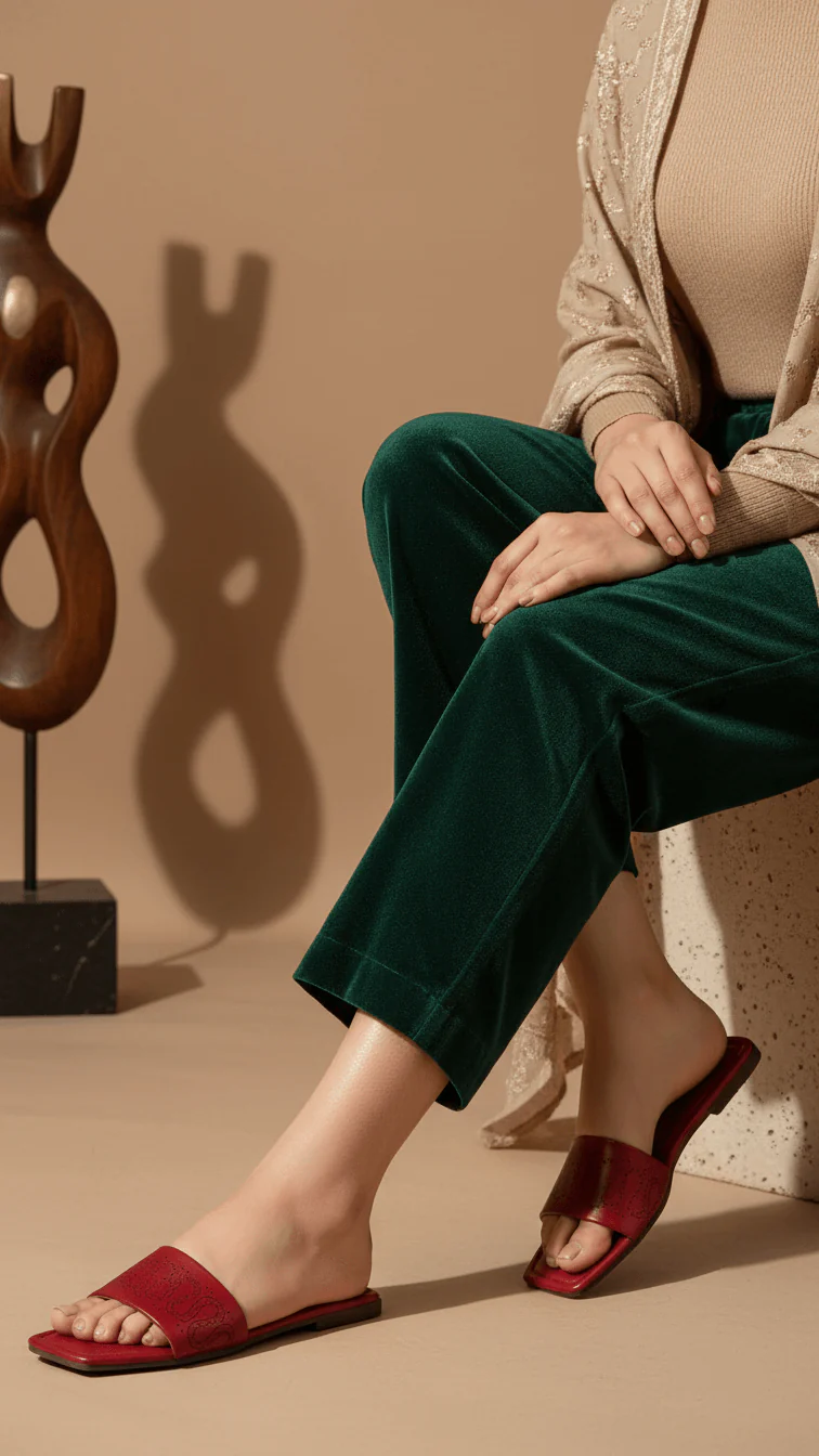 Maroon Casual Women Slipper CL1969