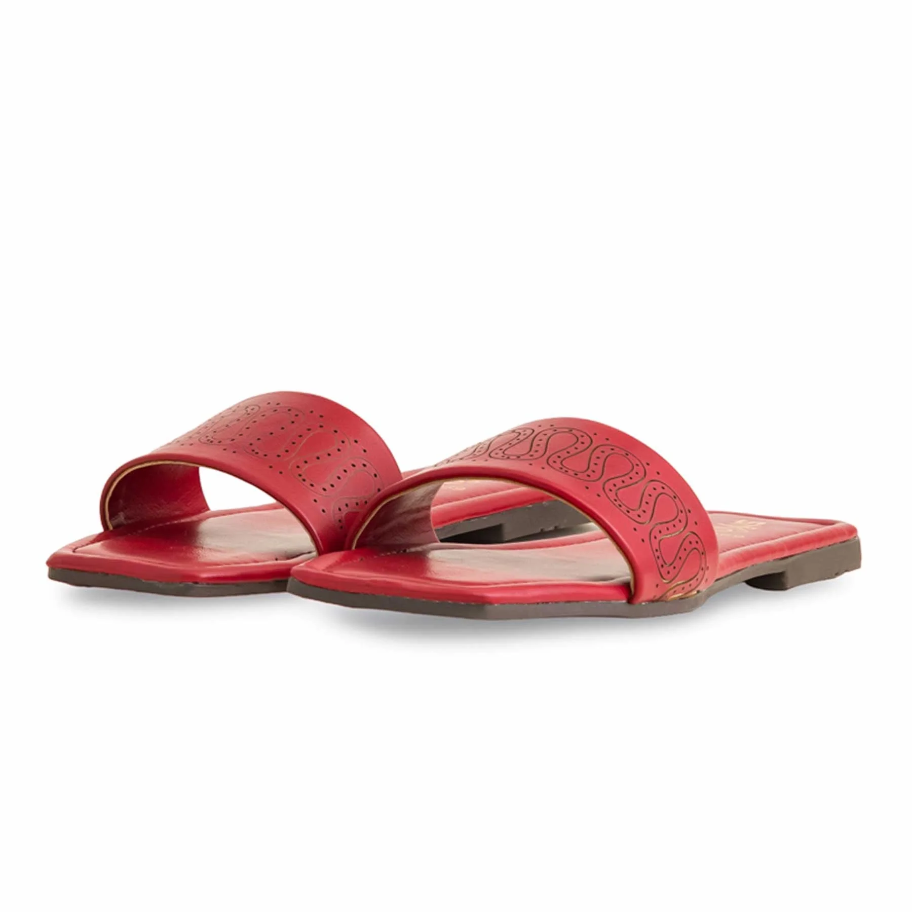 Maroon Casual Women Slipper CL1969 - Image 3