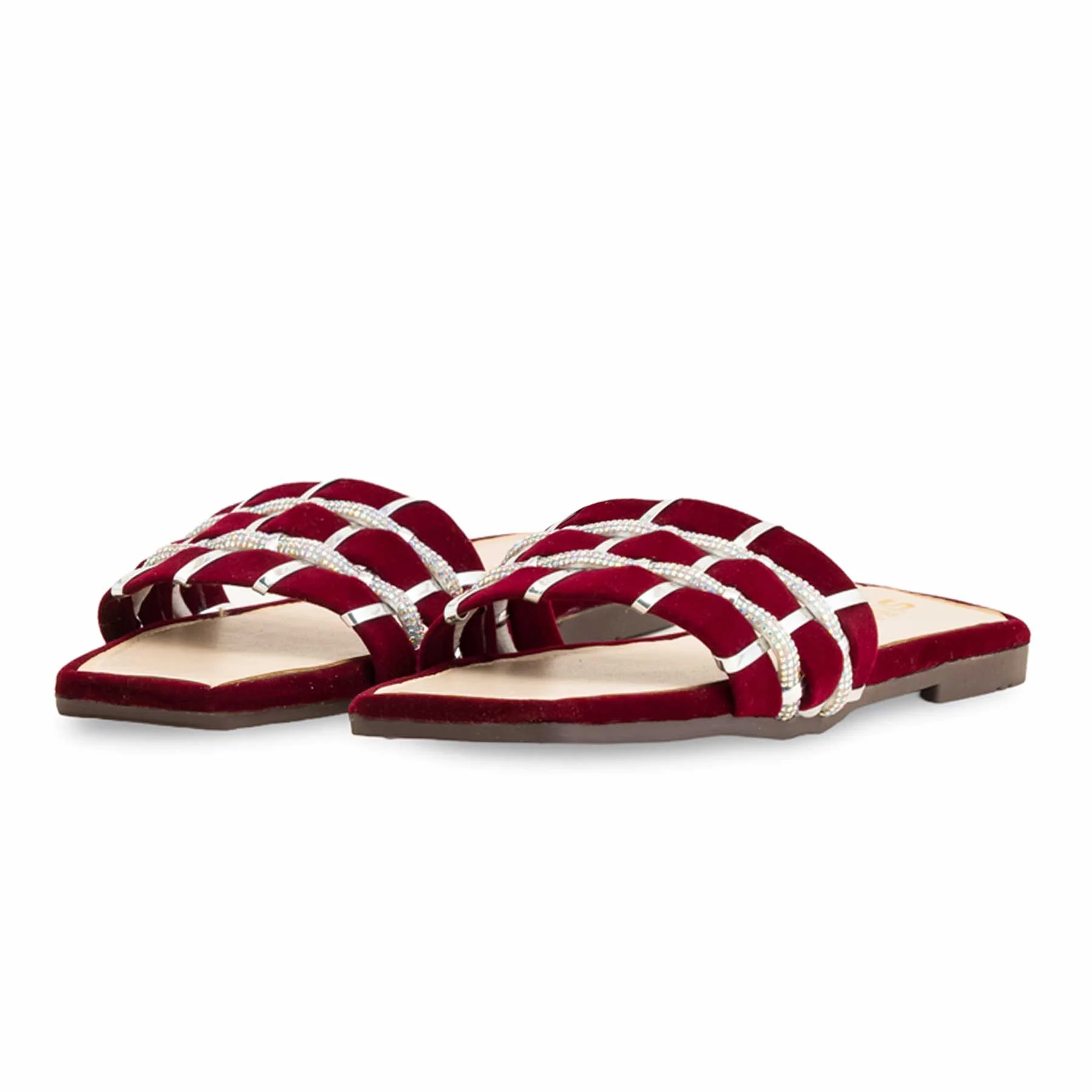 Maroon Casual Women Slipper CL2002 - Image 3