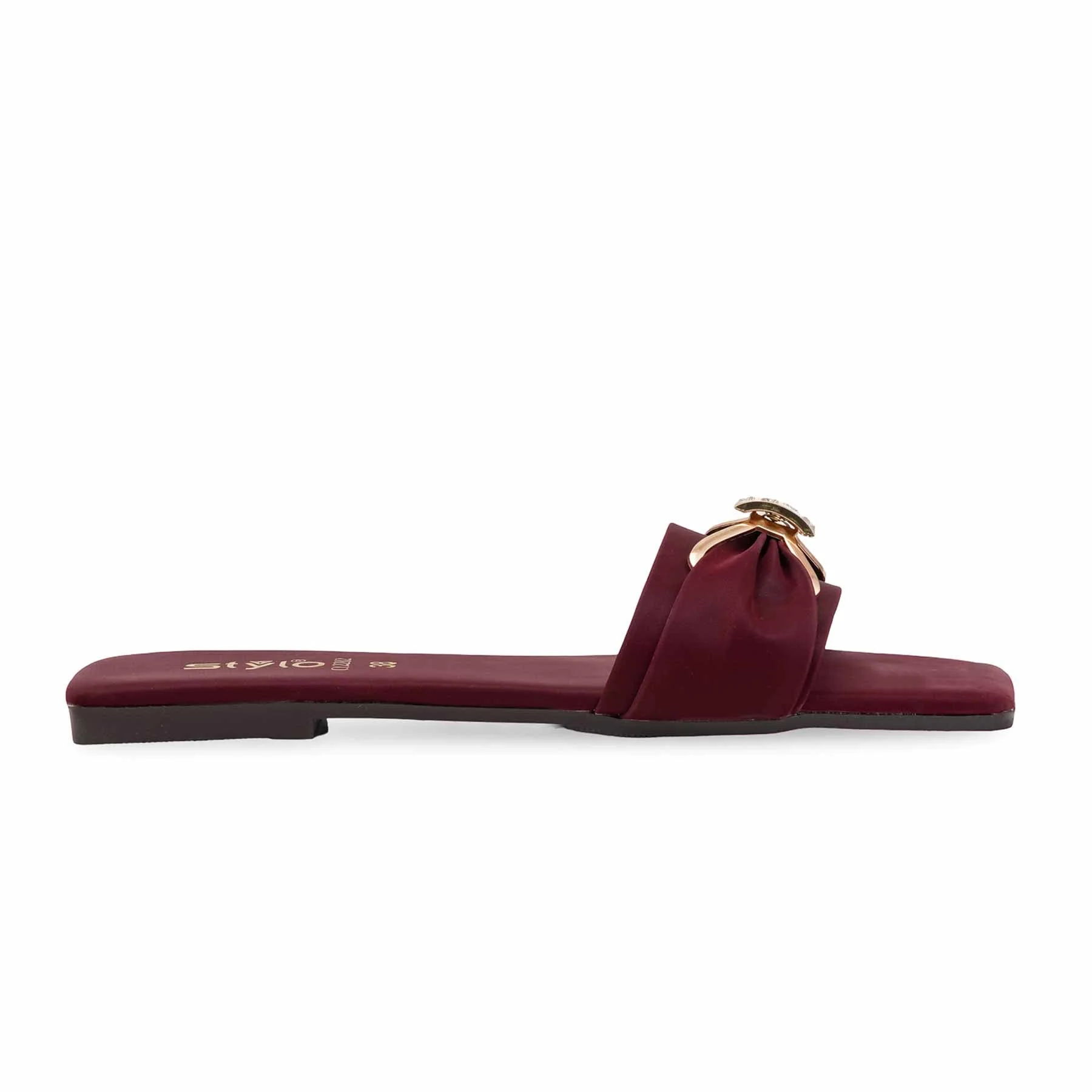 Maroon Casual Women Slipper CL2282 - Image 2