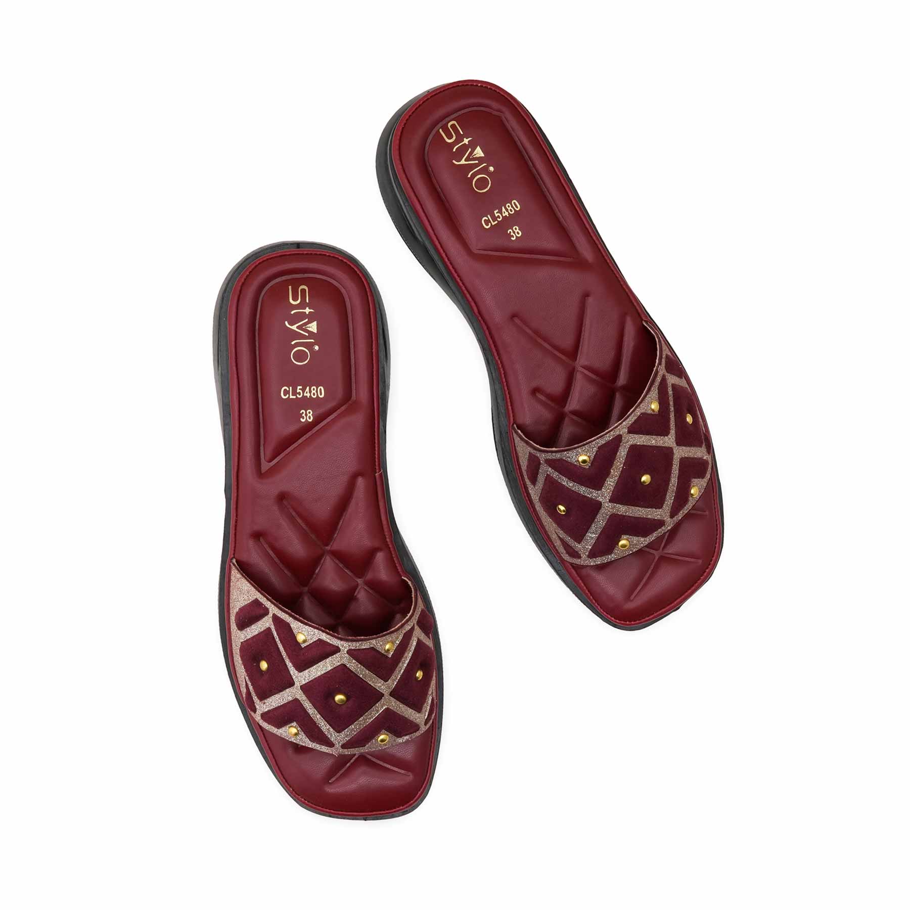 Maroon Casual Women Softy CL5480 - Image 5