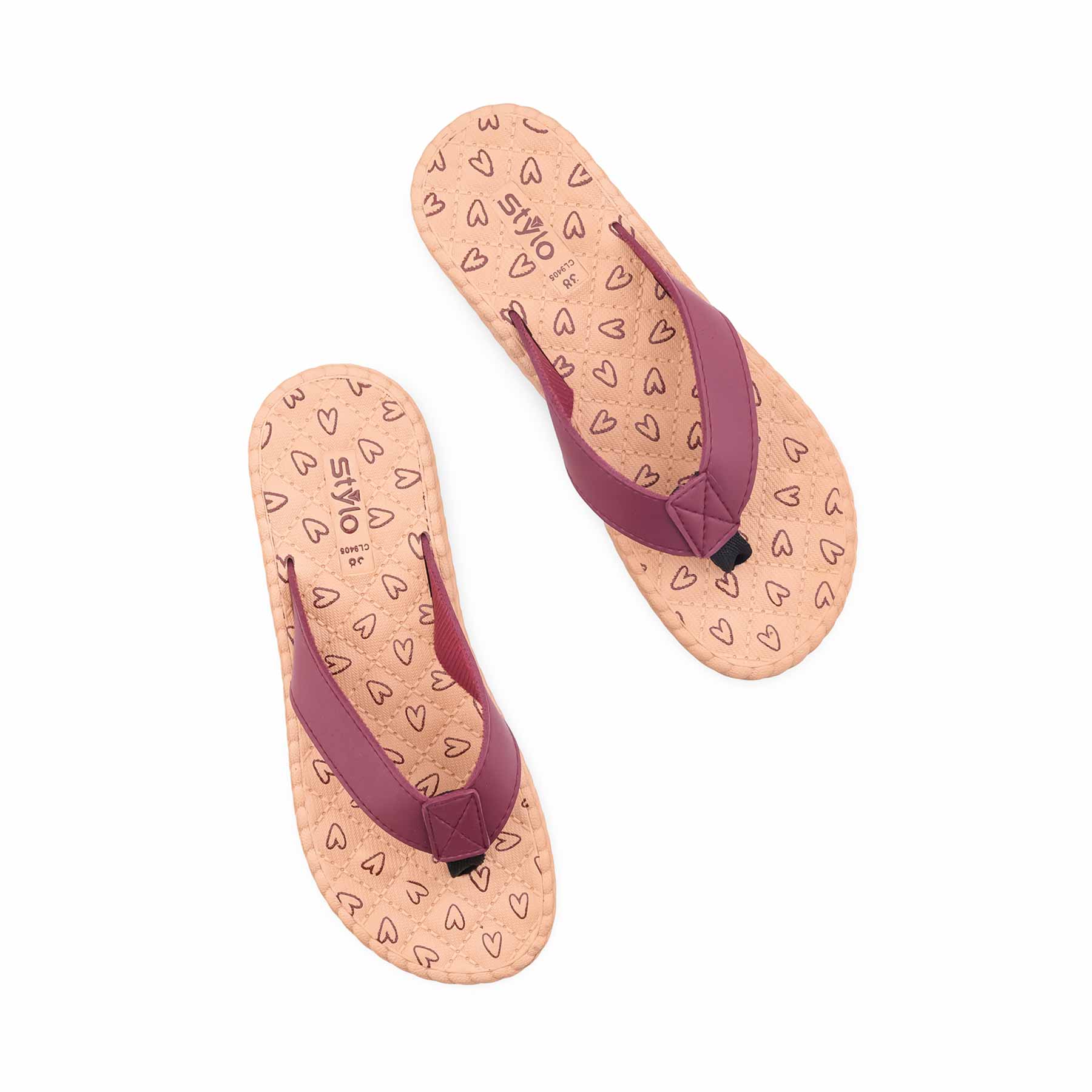 Maroon Casual Women Softy CL9405 - Image 5