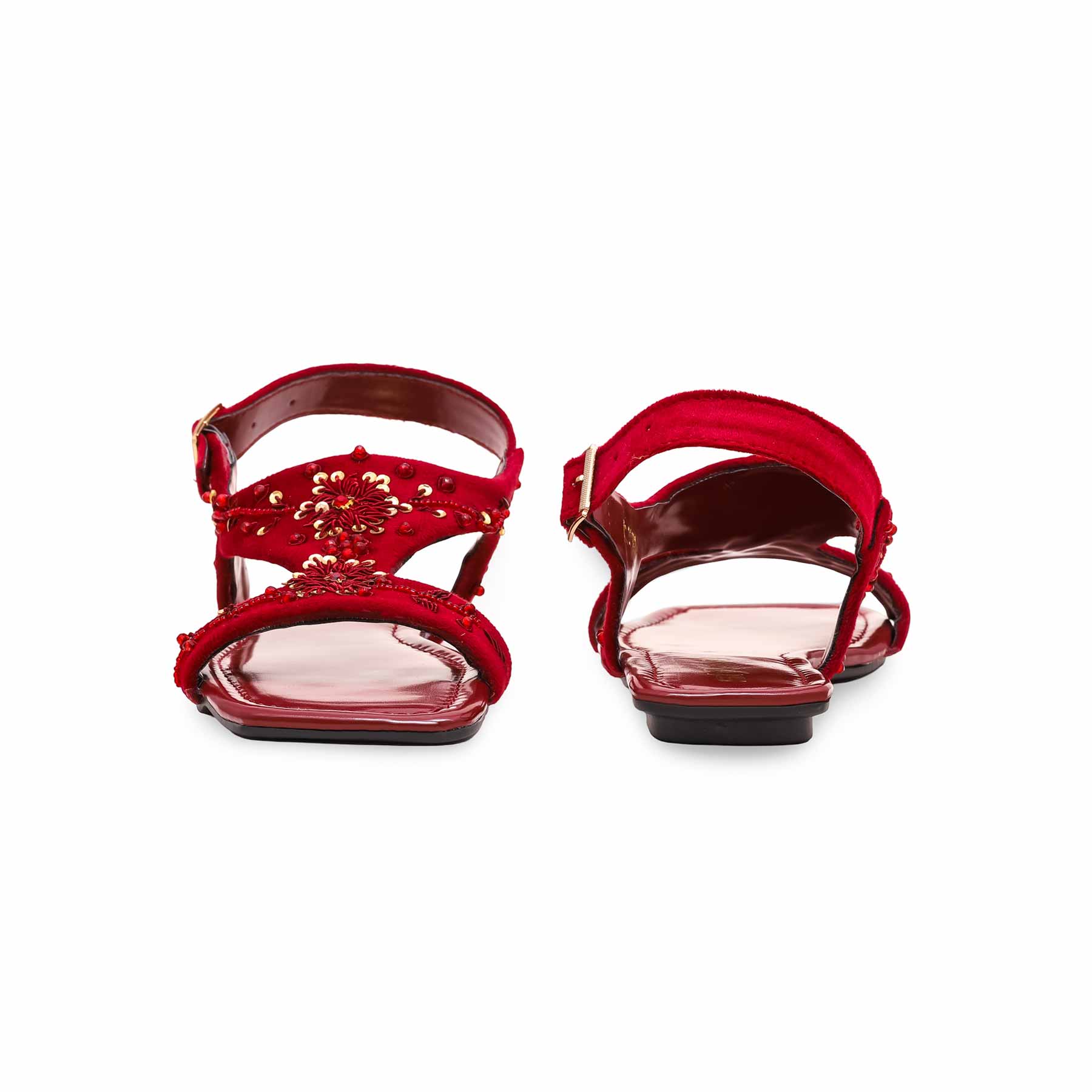 Maroon Chappal Kohaty EC3179 - Image 4